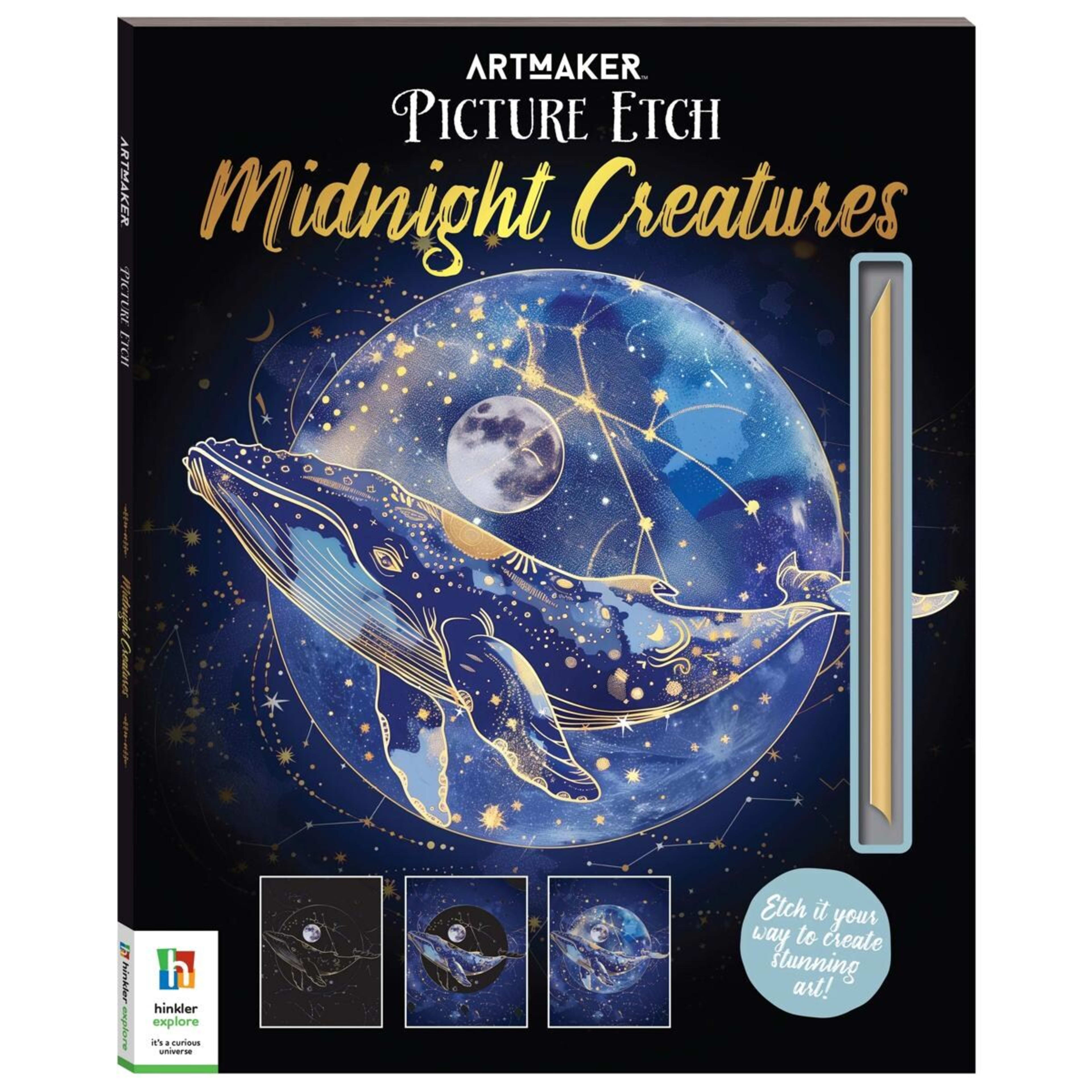 1 Art Maker Picture Etch Midnight Creatures - Book, 1 of 4