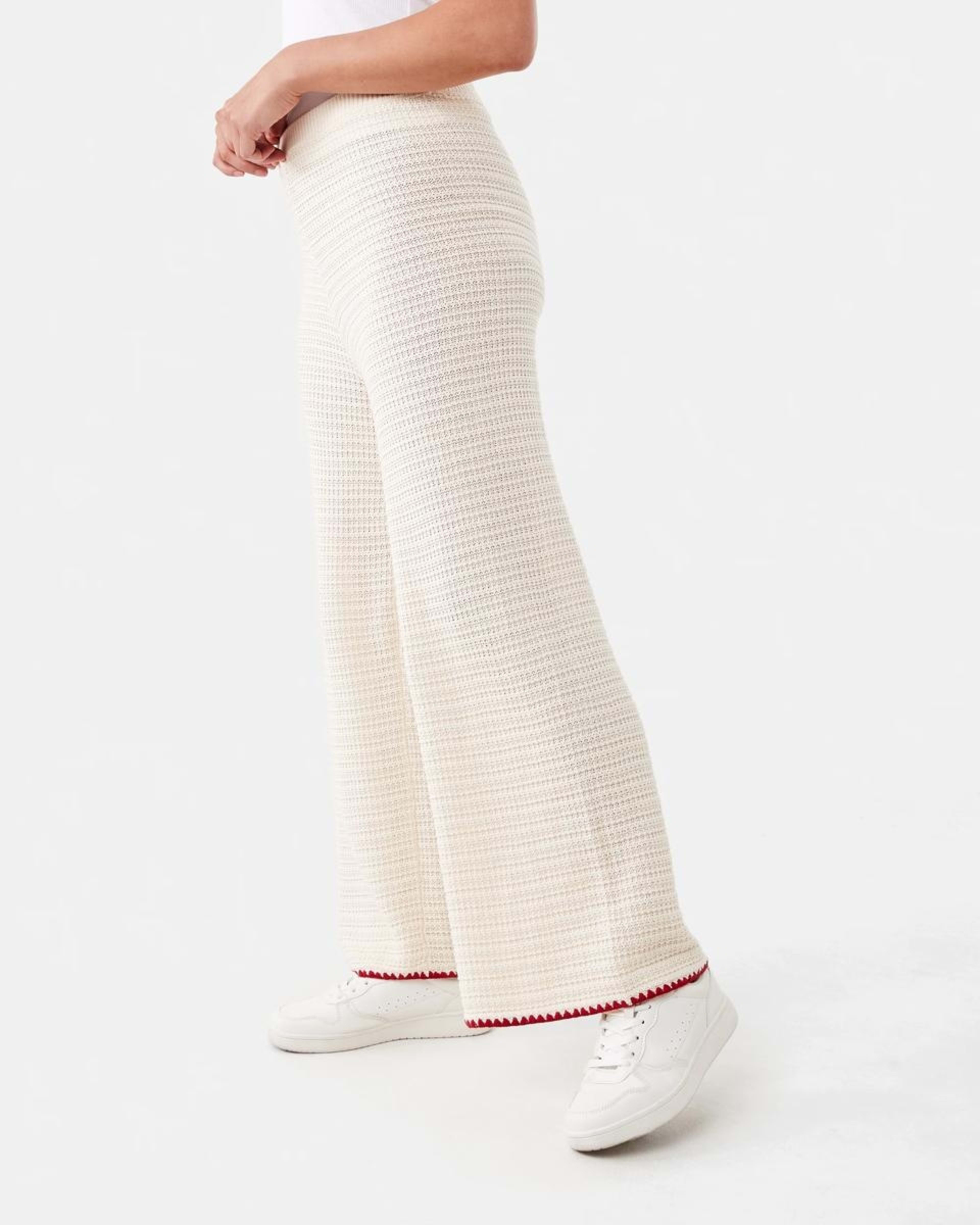 2 Crochet Trim Pants Ecru, 2 of 5