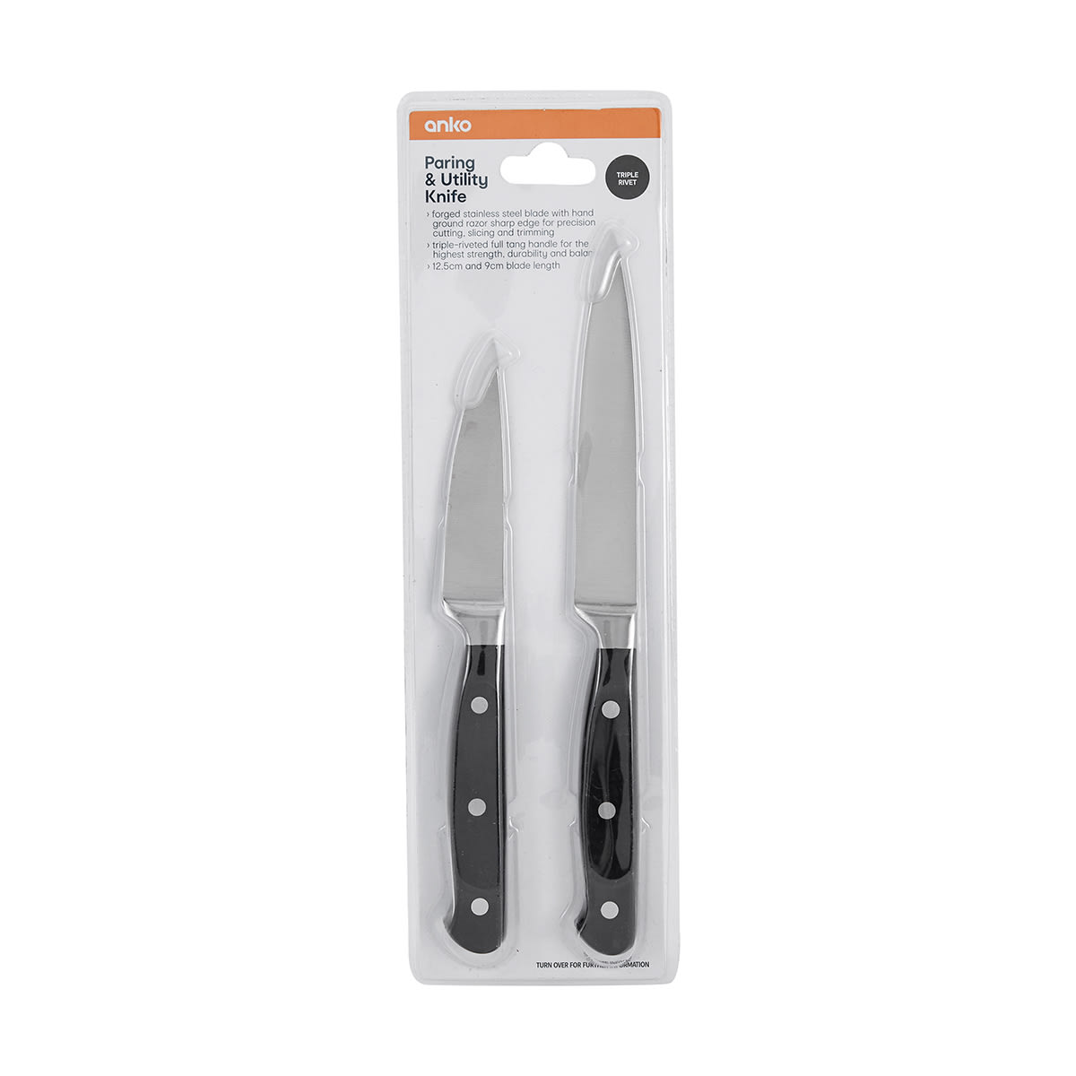 Triple Rivet Paring And Utility Knife Set Kmart