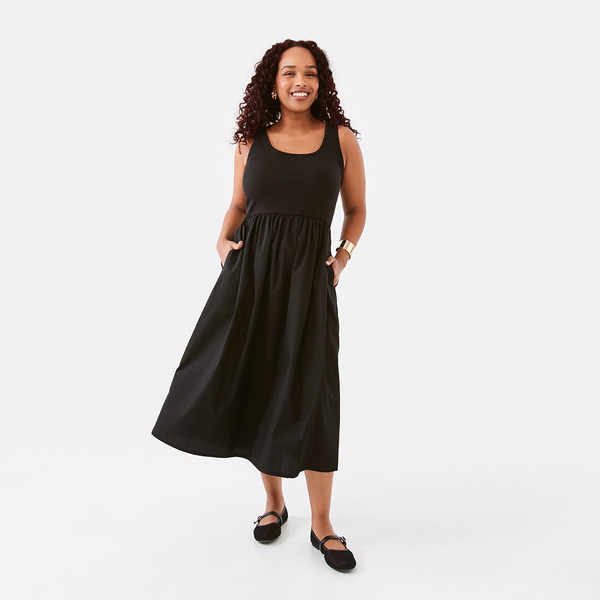 Kmart babydoll linen maxi dress Women s Fashion