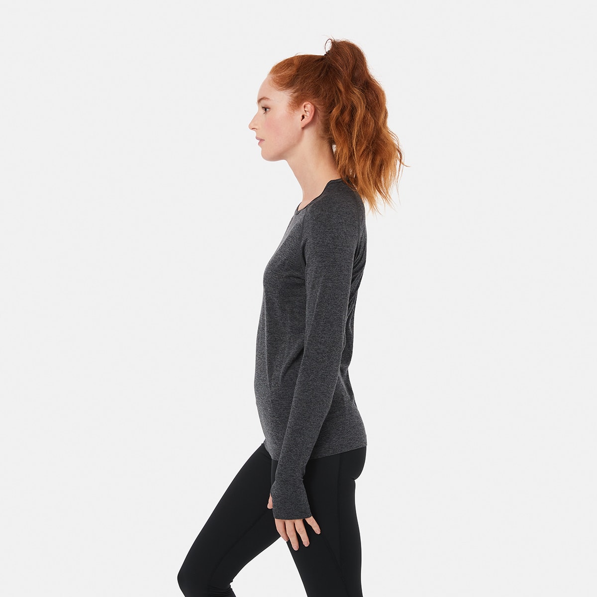 Active Womens Long Sleeve Seamfree Top Kmart