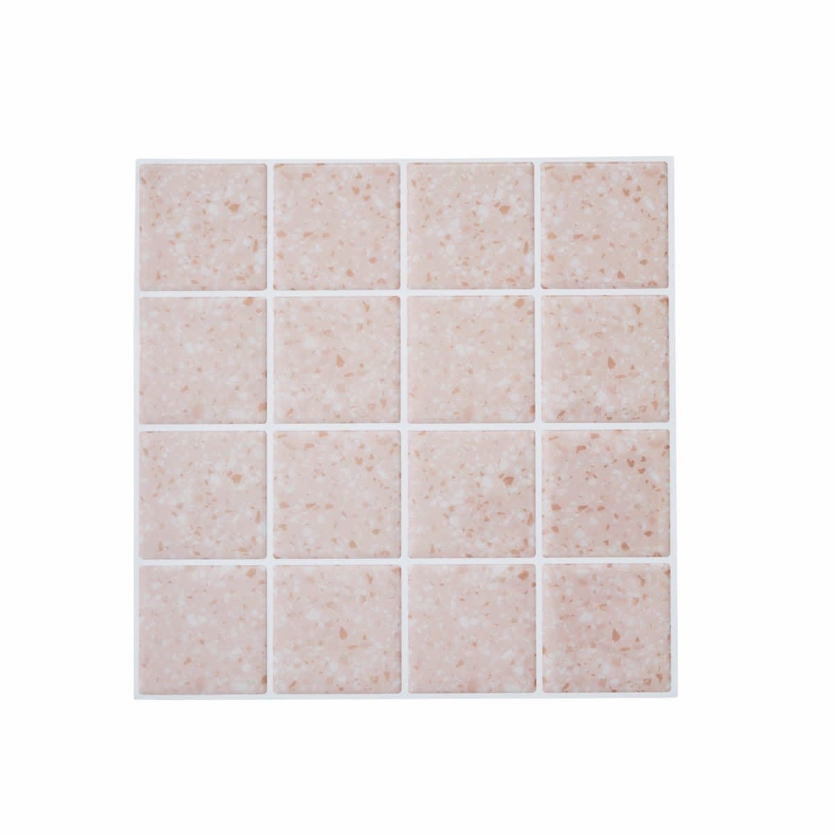 5 Pack Self Adhesive 3D Tiles Pink Terrazzo Kmart