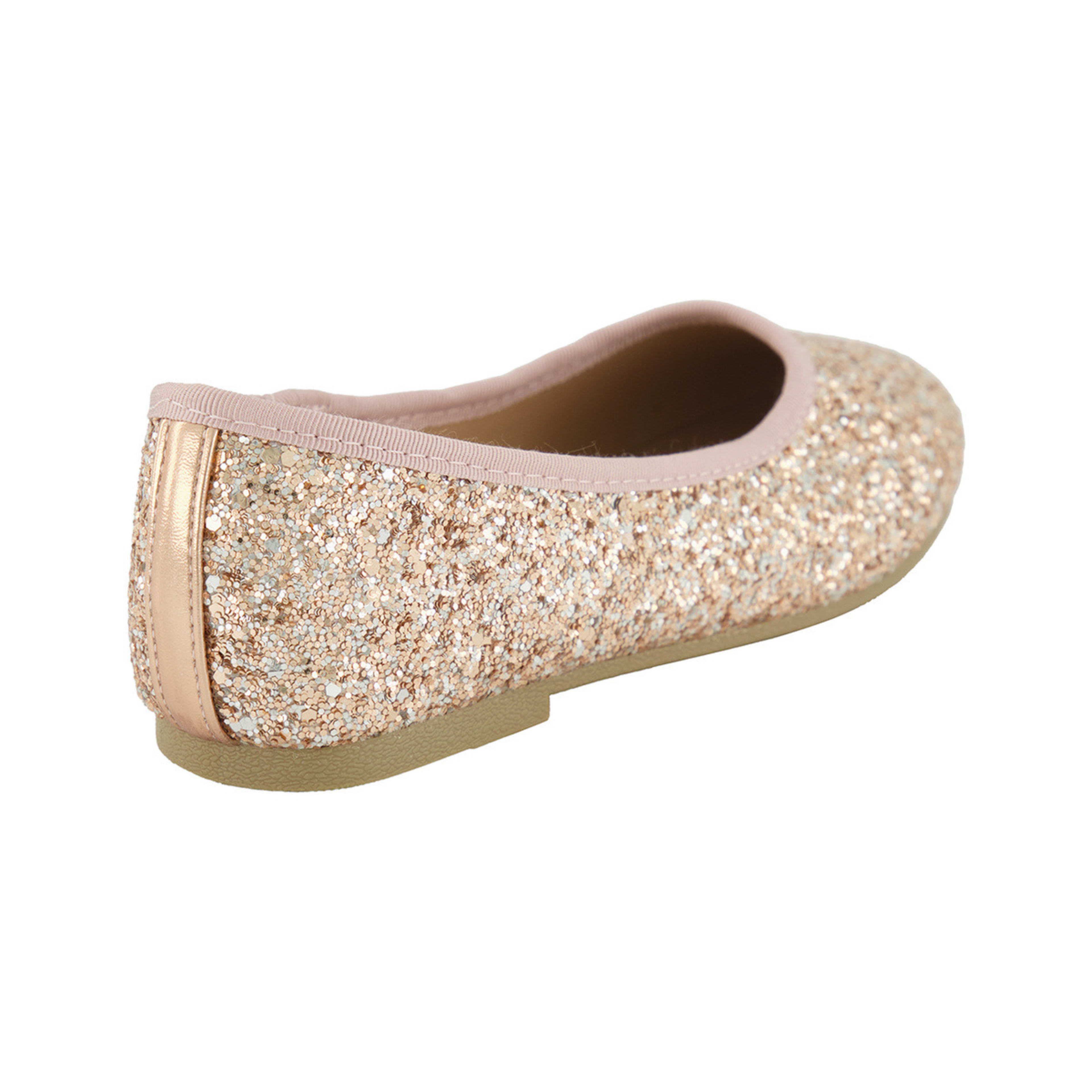 4 Senior Glitter Flats Rosegold, 4 of 5