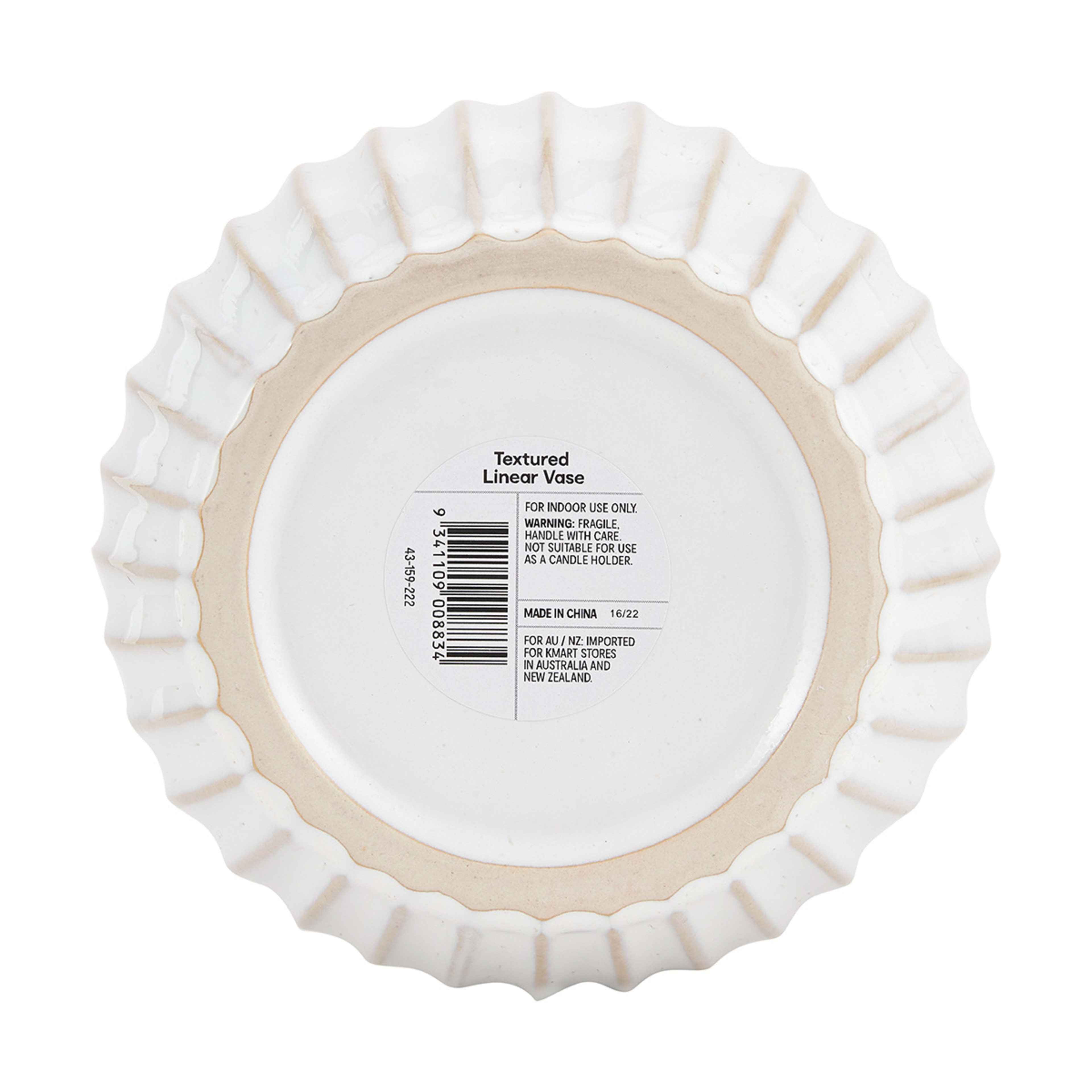 Textured Linear Vase Kmart