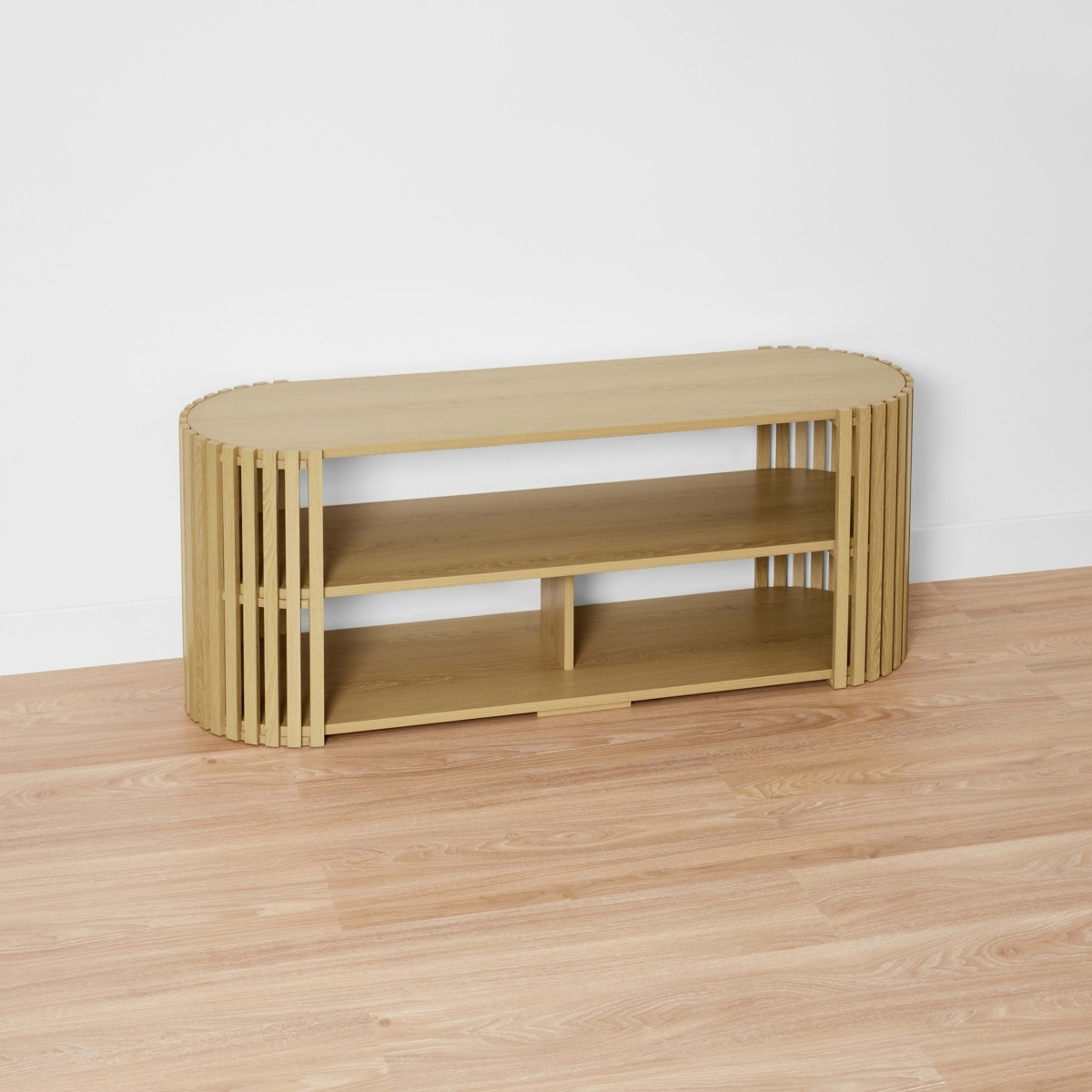 4 Nate Entertainment Unit - Brown, 4 of 9