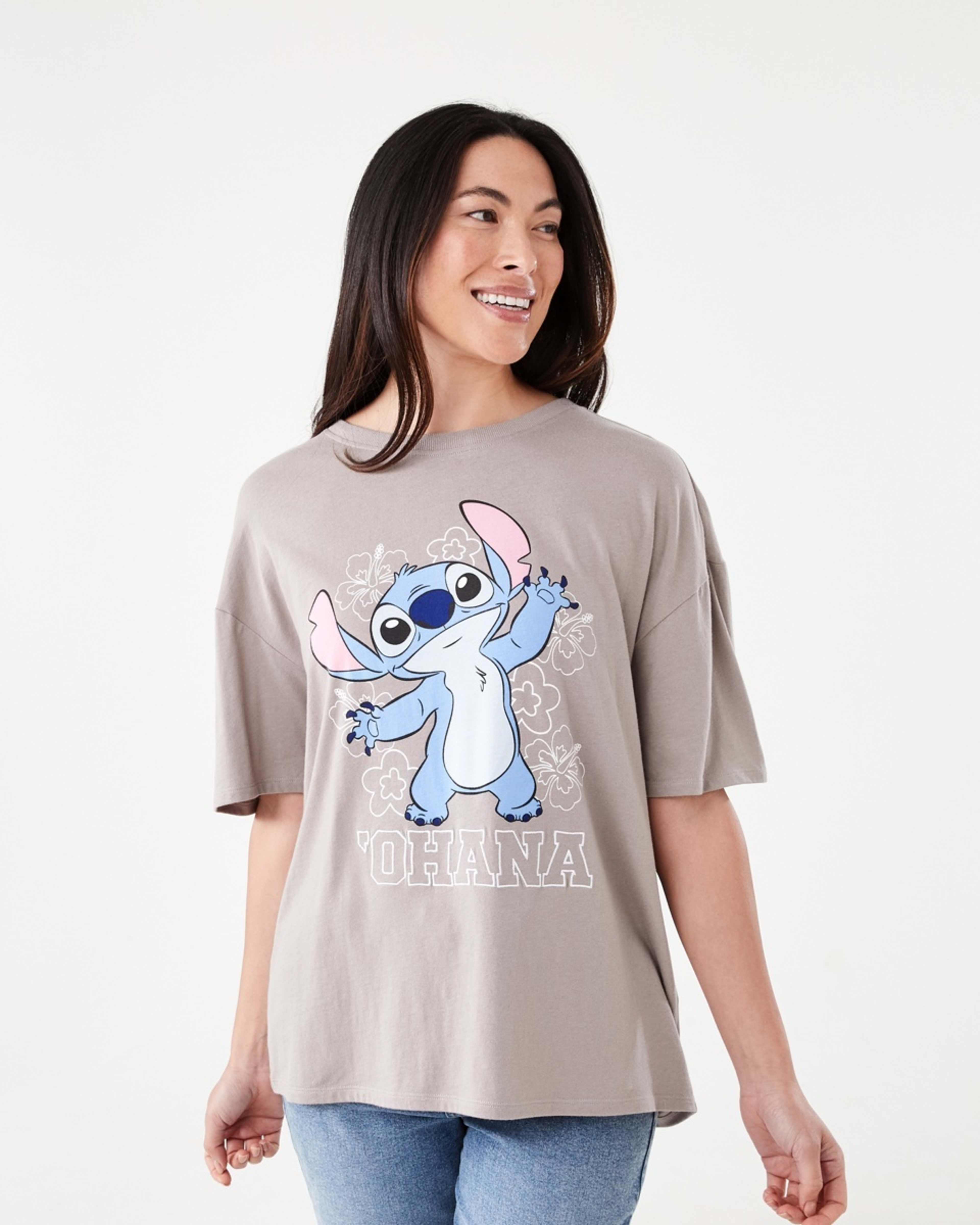 1 Disney Lilo & Stitch License Short Sleeve T-shirt Ohana