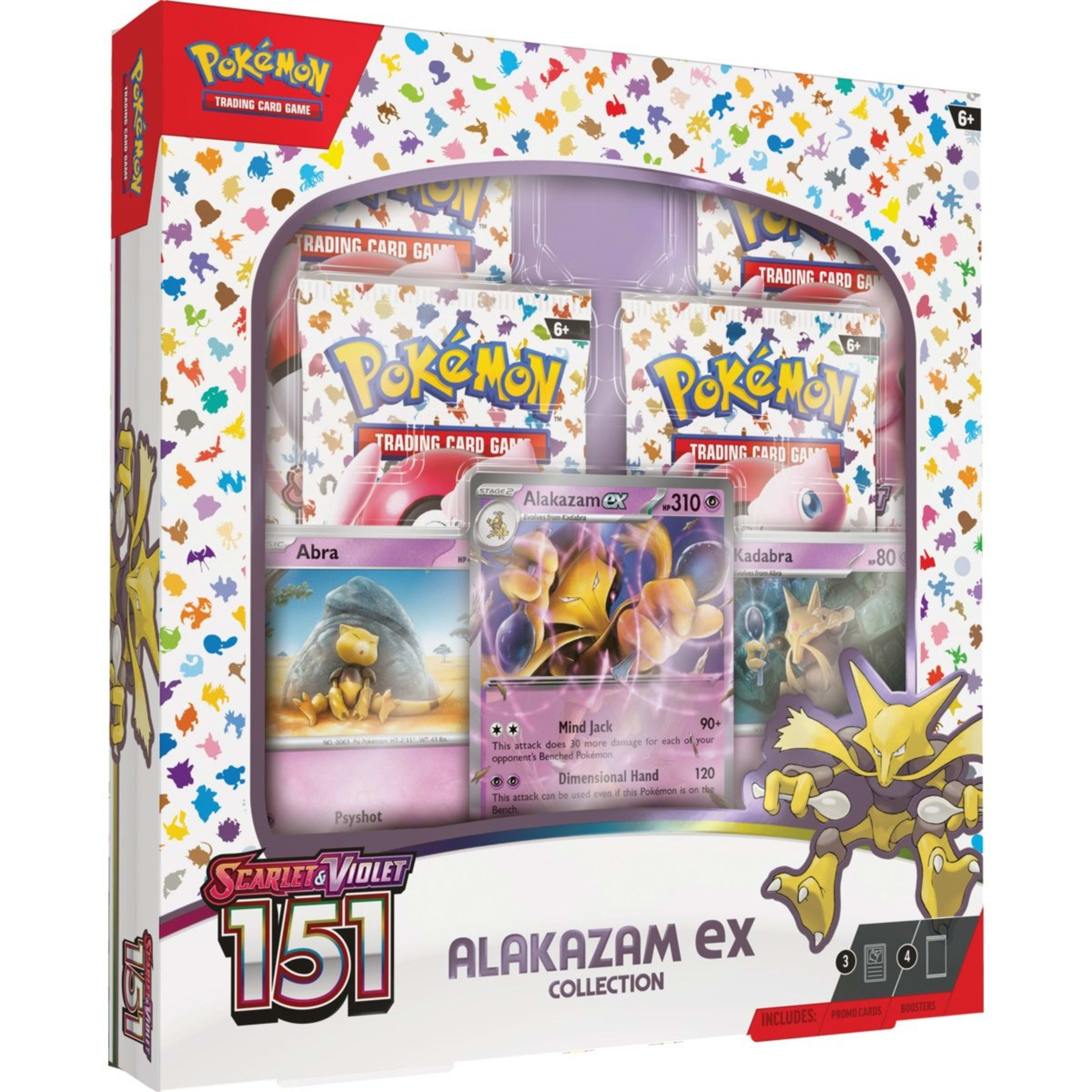 1 Pokemon Trading Card Game: Scarlet & Violet 151 Alakazam Ex Collection, 1 of 2