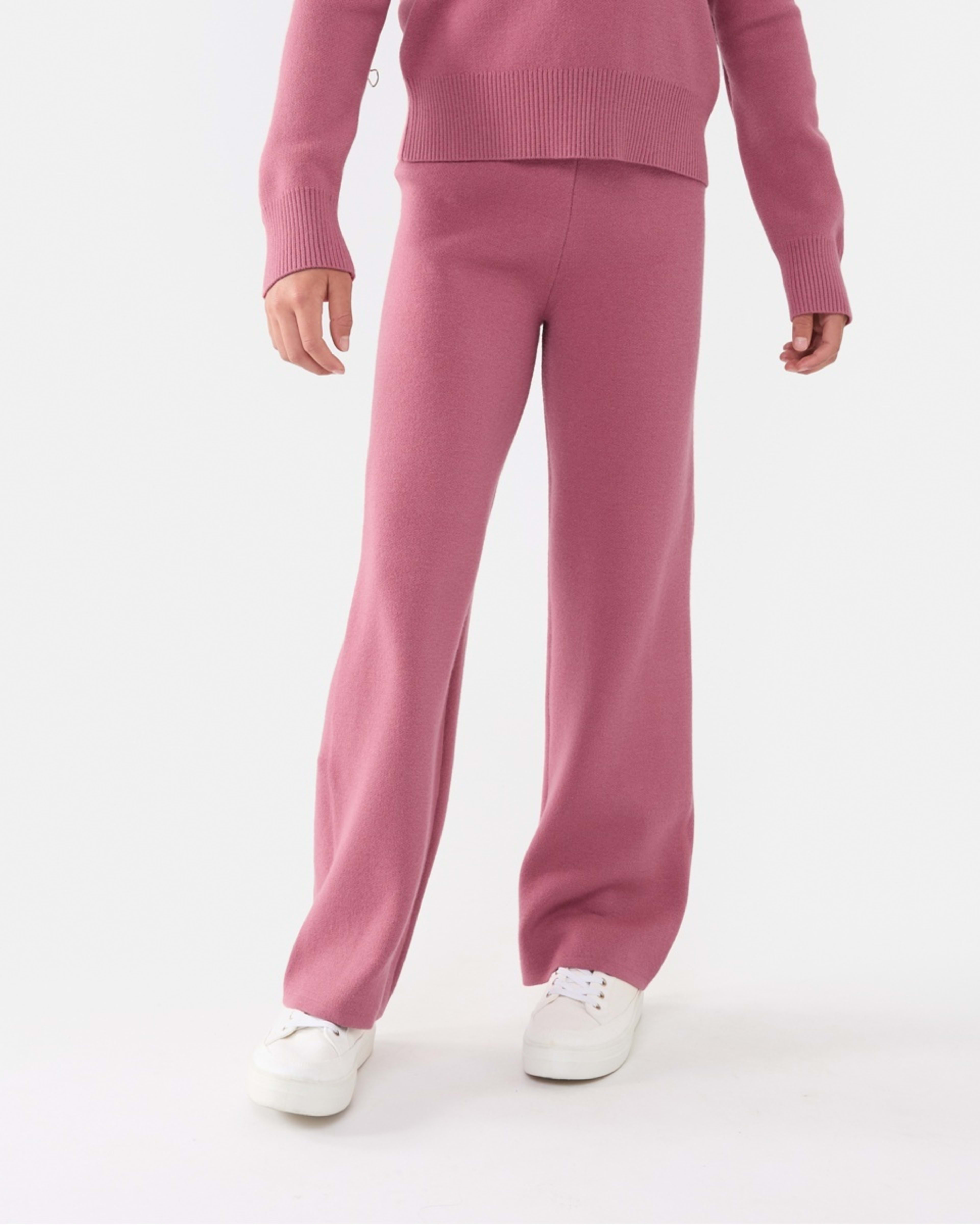 1 Bonded Knit Pants Rose Wine, 1 of 7