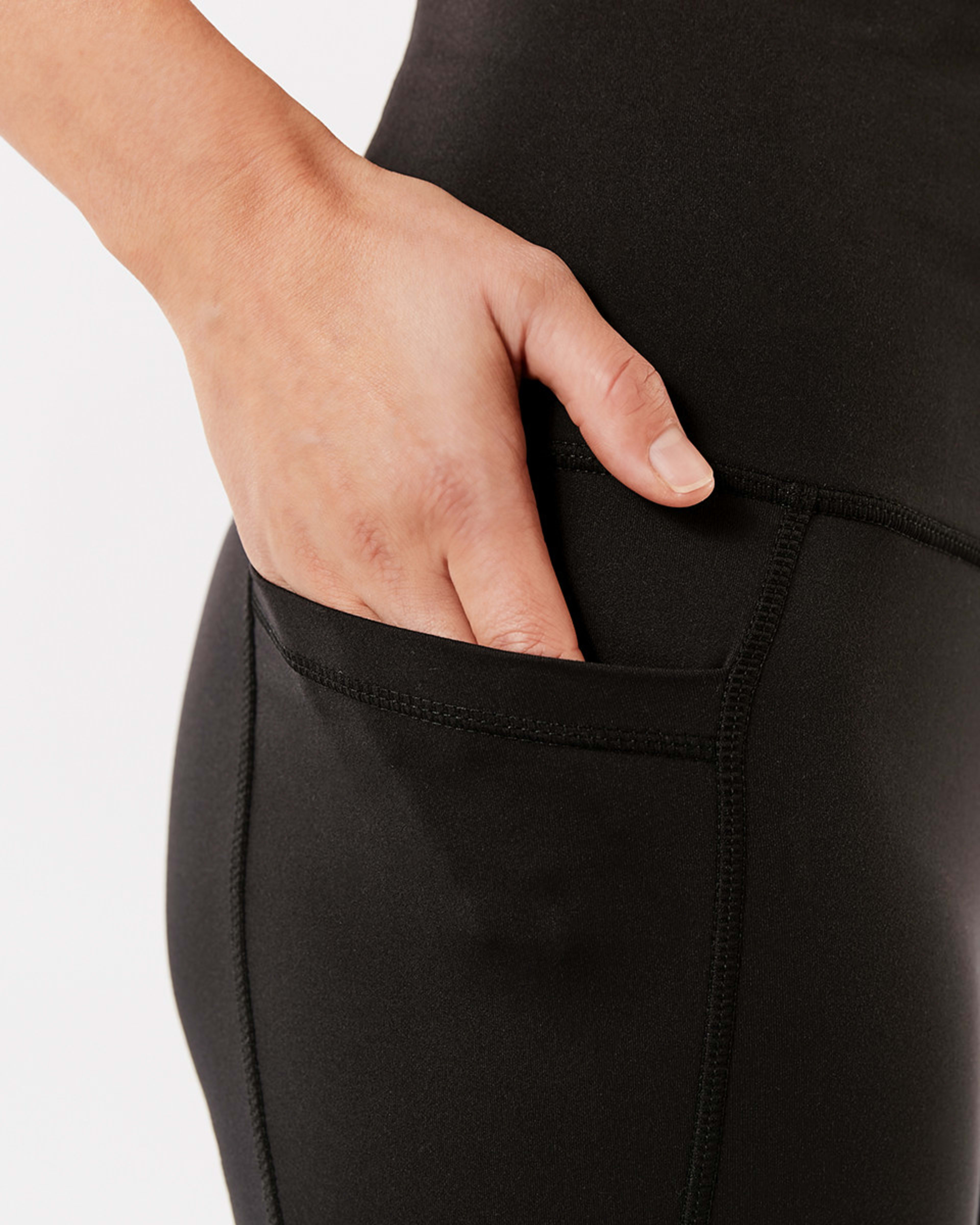 6 Active Womens Ultra High Rise Full Length Studio Leggings BLACK, 6 of 8