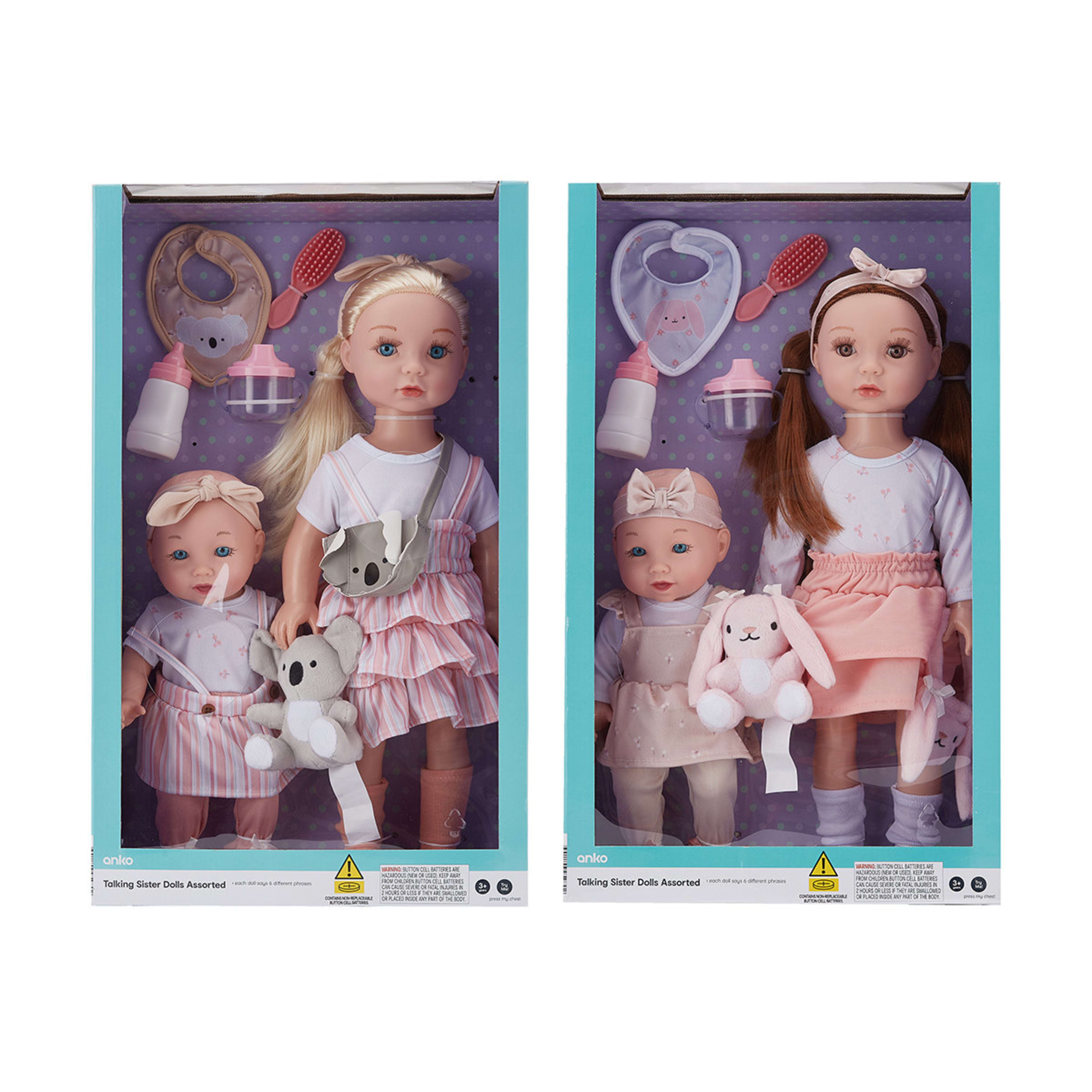 Talking Sister Dolls Assorted Kmart