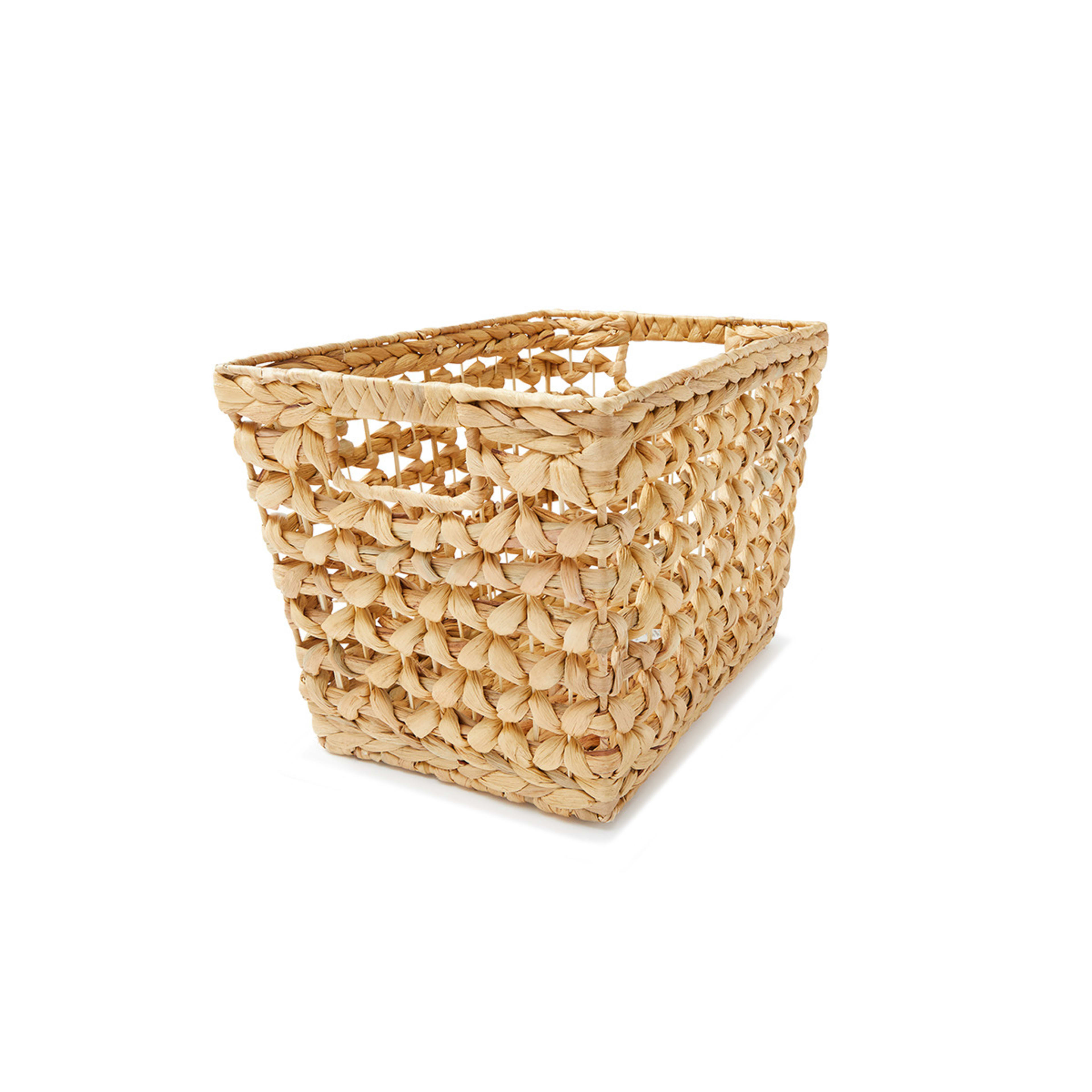 Rectangle Diamond Weave Basket Natural Kmart