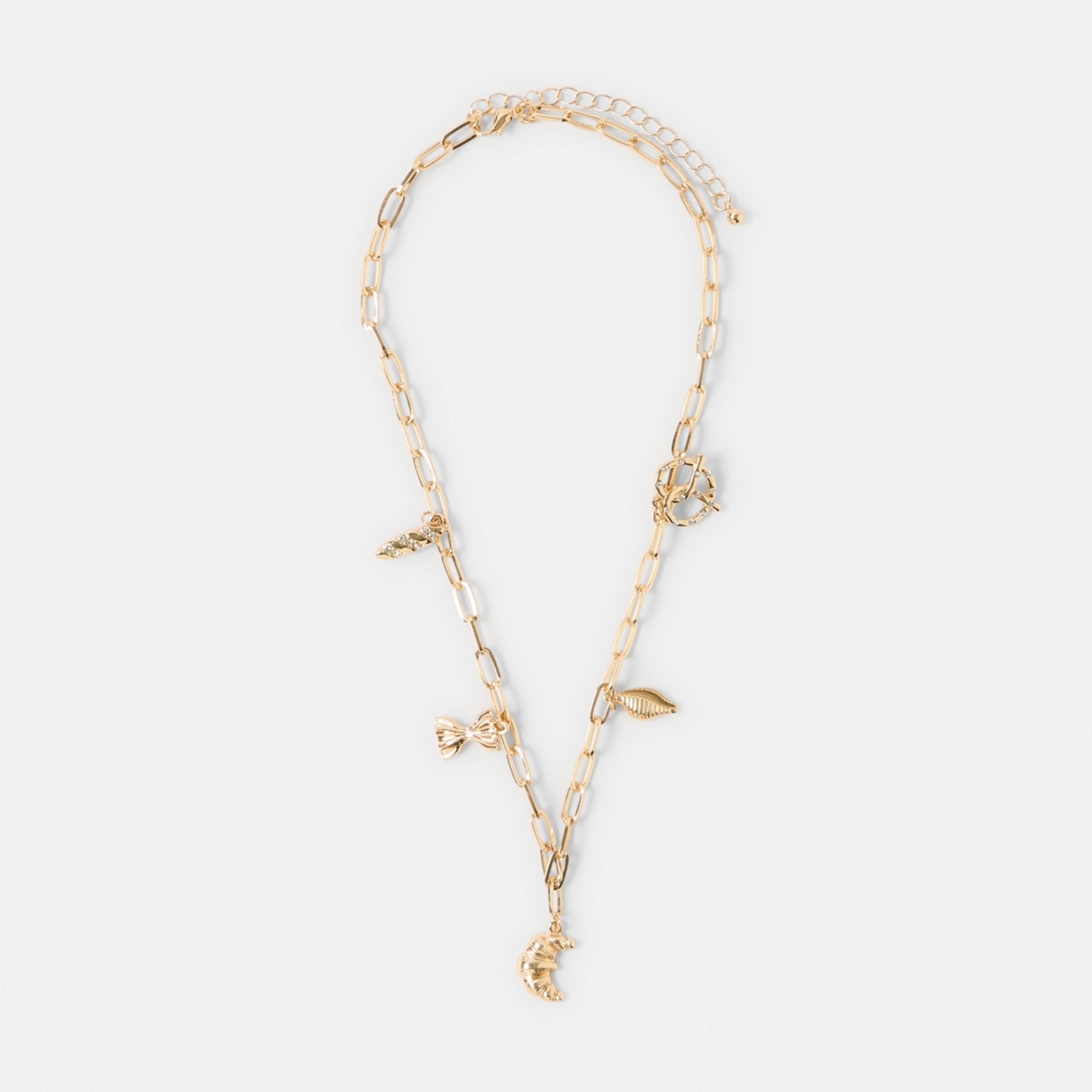 2 Carb Charms Necklace - Gold Tone, 2 of 4