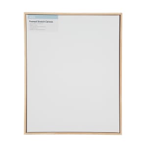 Combo Pack: Floater Frame + 32x32 inch Stretched Canvas for Painting,  1-3/8 Thick Frame + 3/4 Deep Stretched Canvas with 12 oz Primed 100%  Cotton