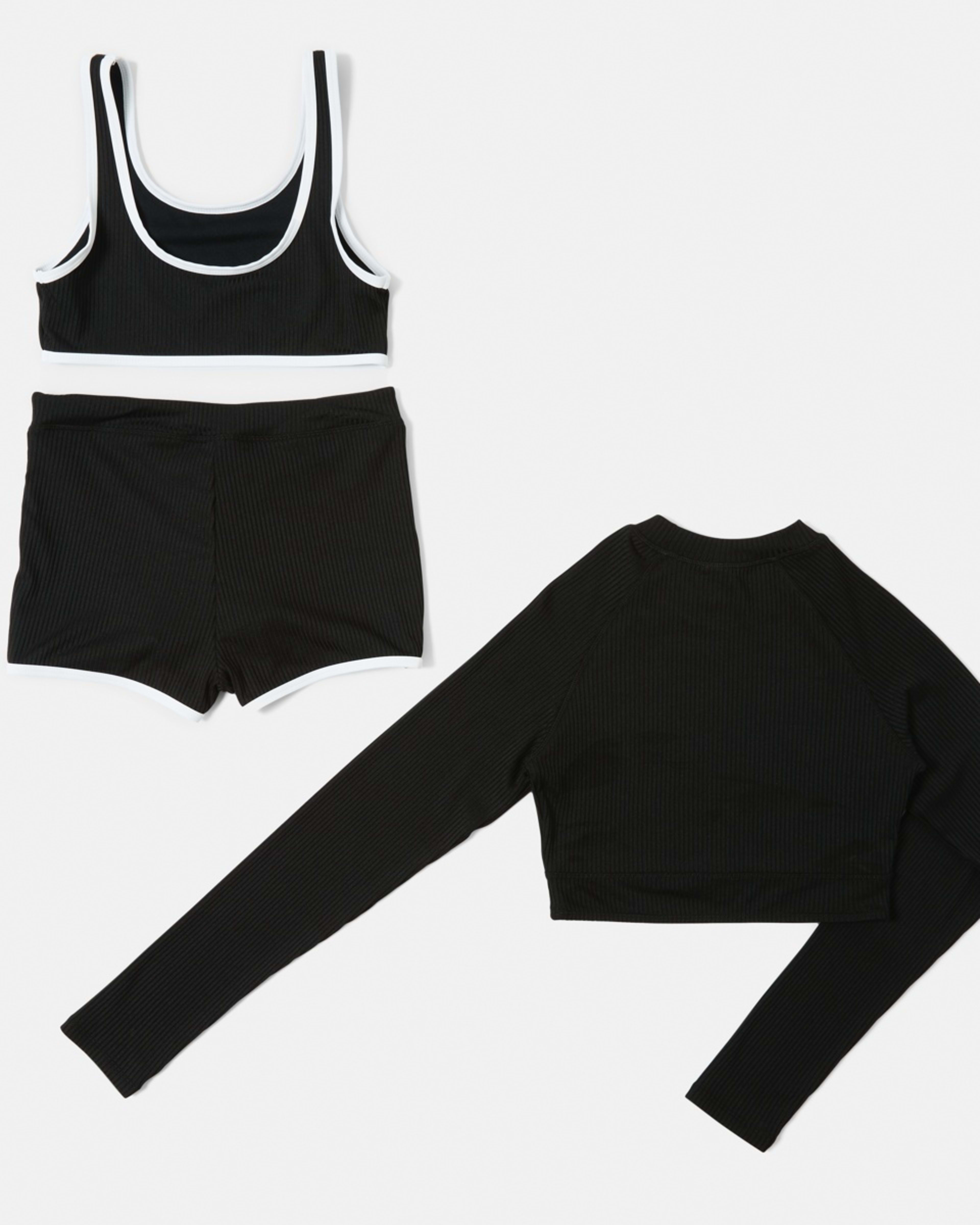 8 3 Piece Swim Set BLACK, 8 of 9