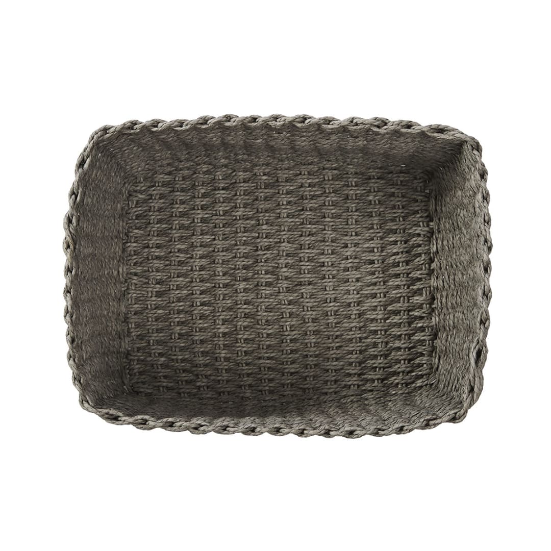 Set of 3 Paper Rope Grey Baskets Kmart