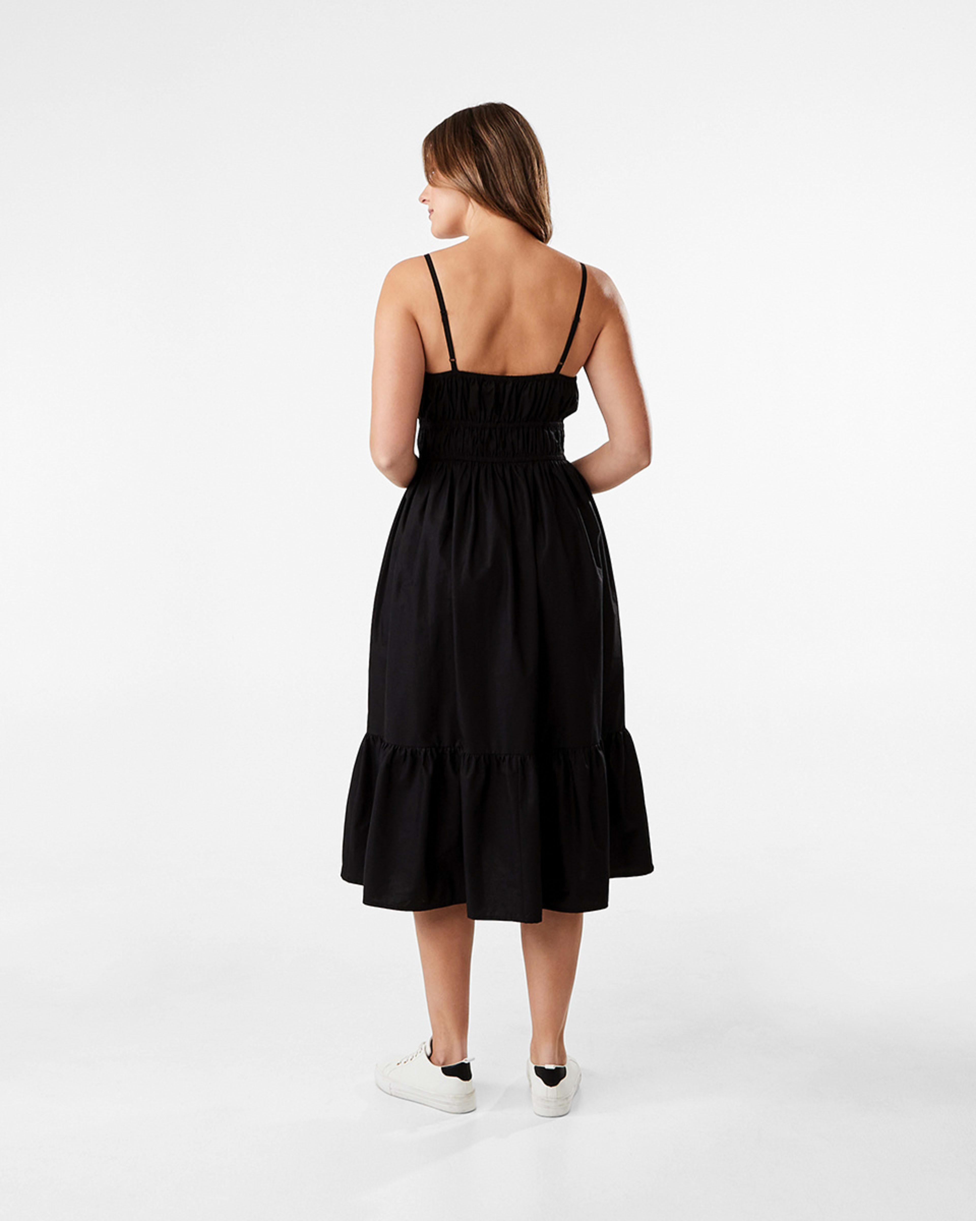 Sleeveless Ruched Midi Dress Kmart