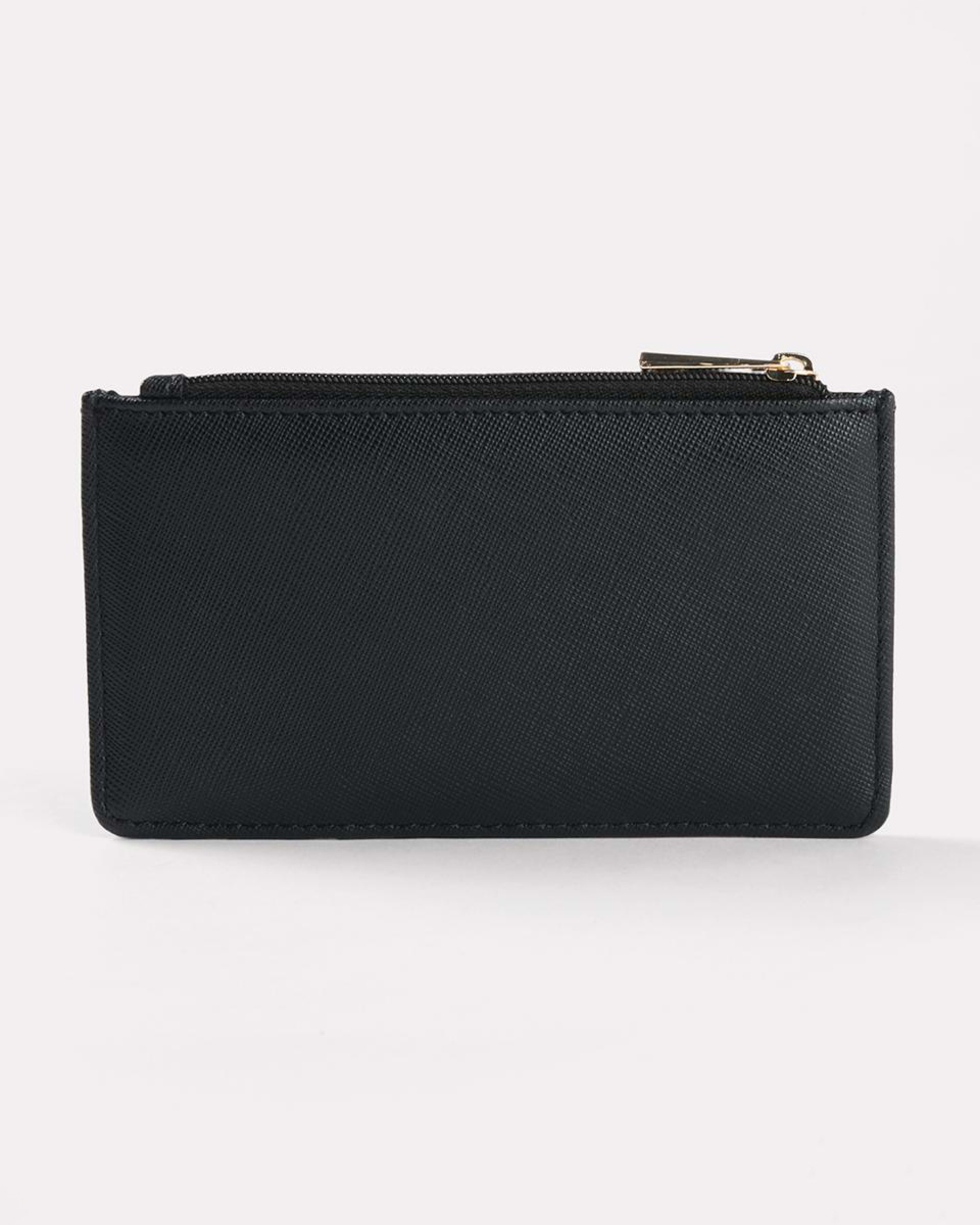 2 Zip Card Purse BLACK, 2 of 4