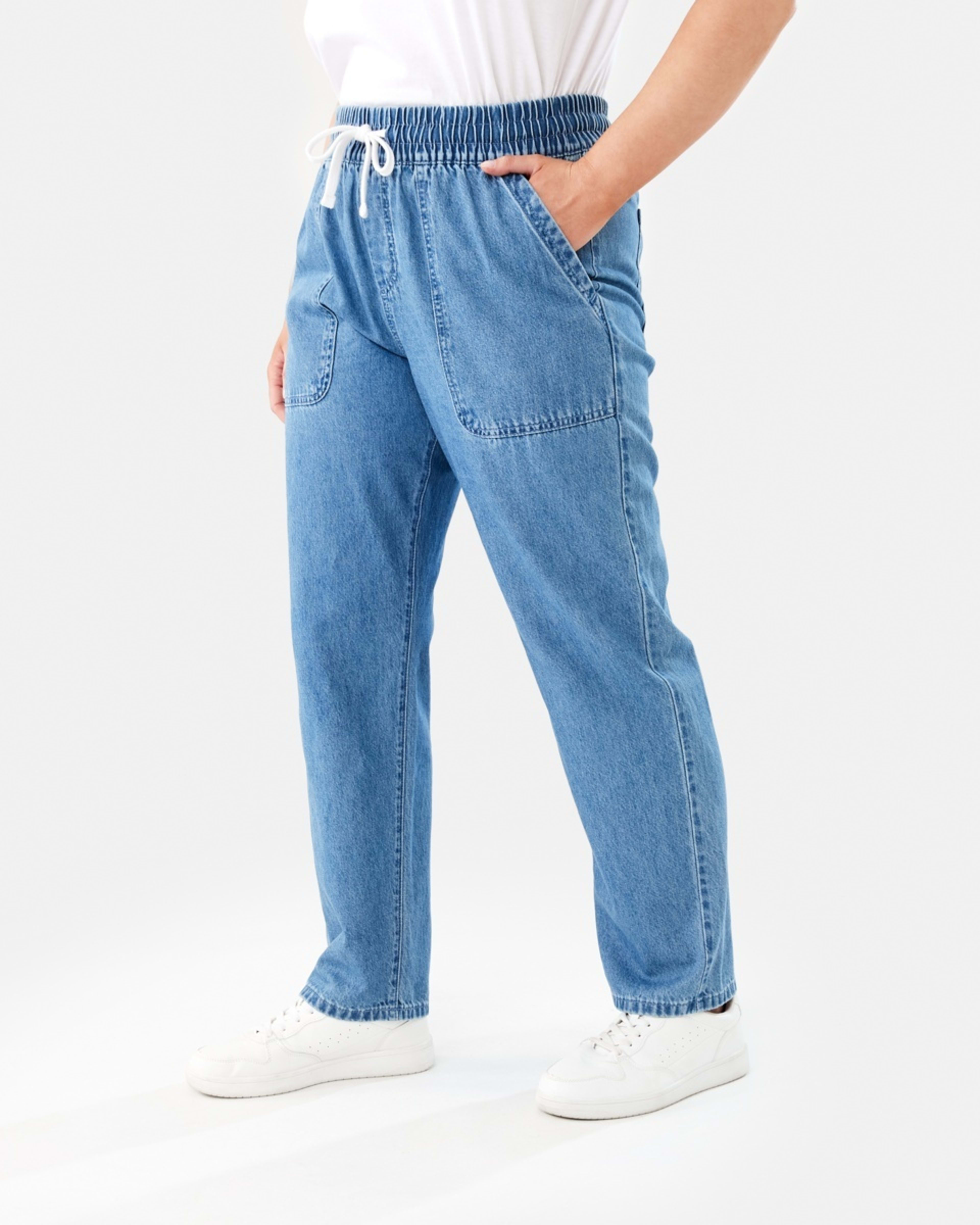 3 Denim Joggers MID WASH, 3 of 9