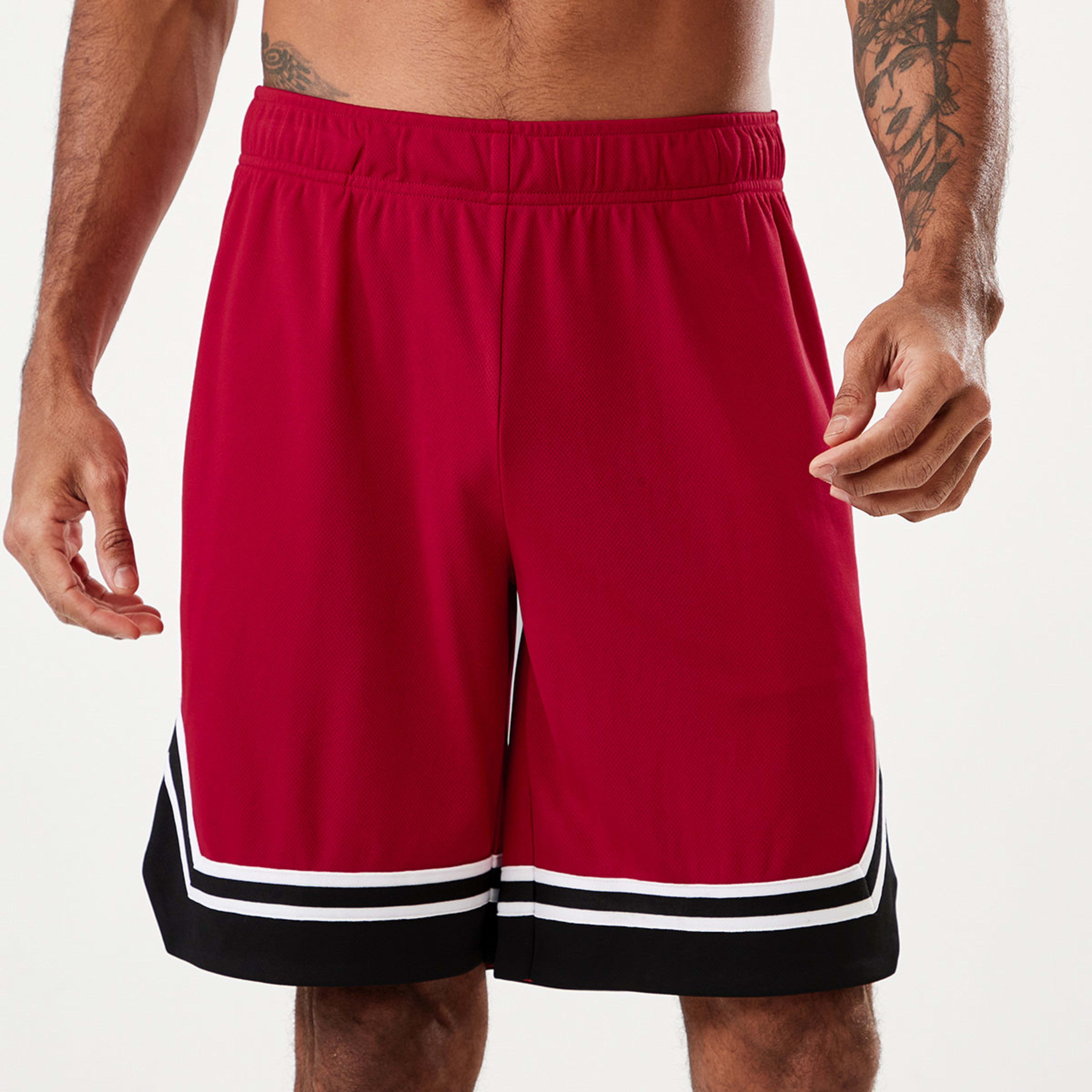 1 Active Mens Basketball Shorts Neon Red, 1 of 7