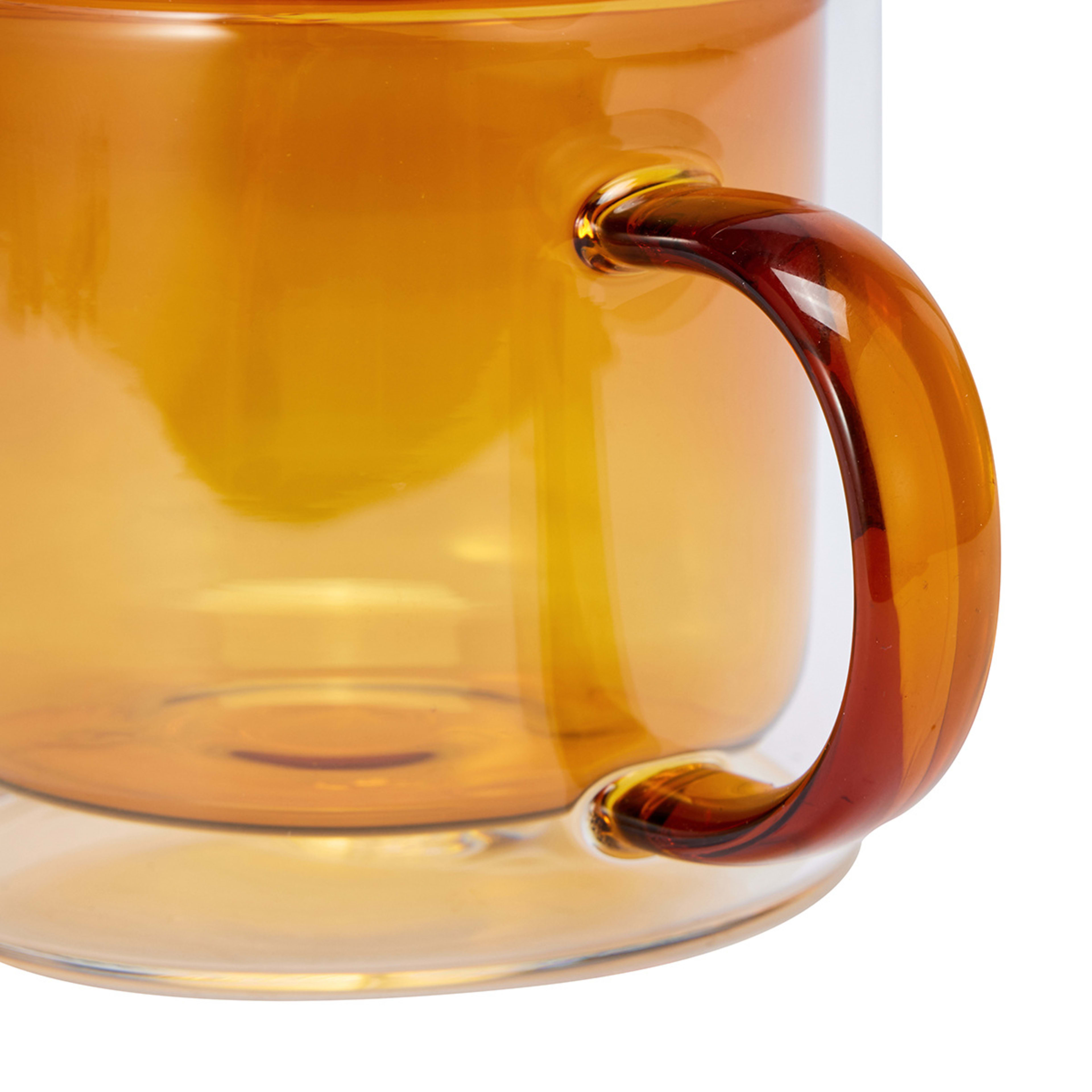 2 Amber Double Wall Coffee Mugs Kmart