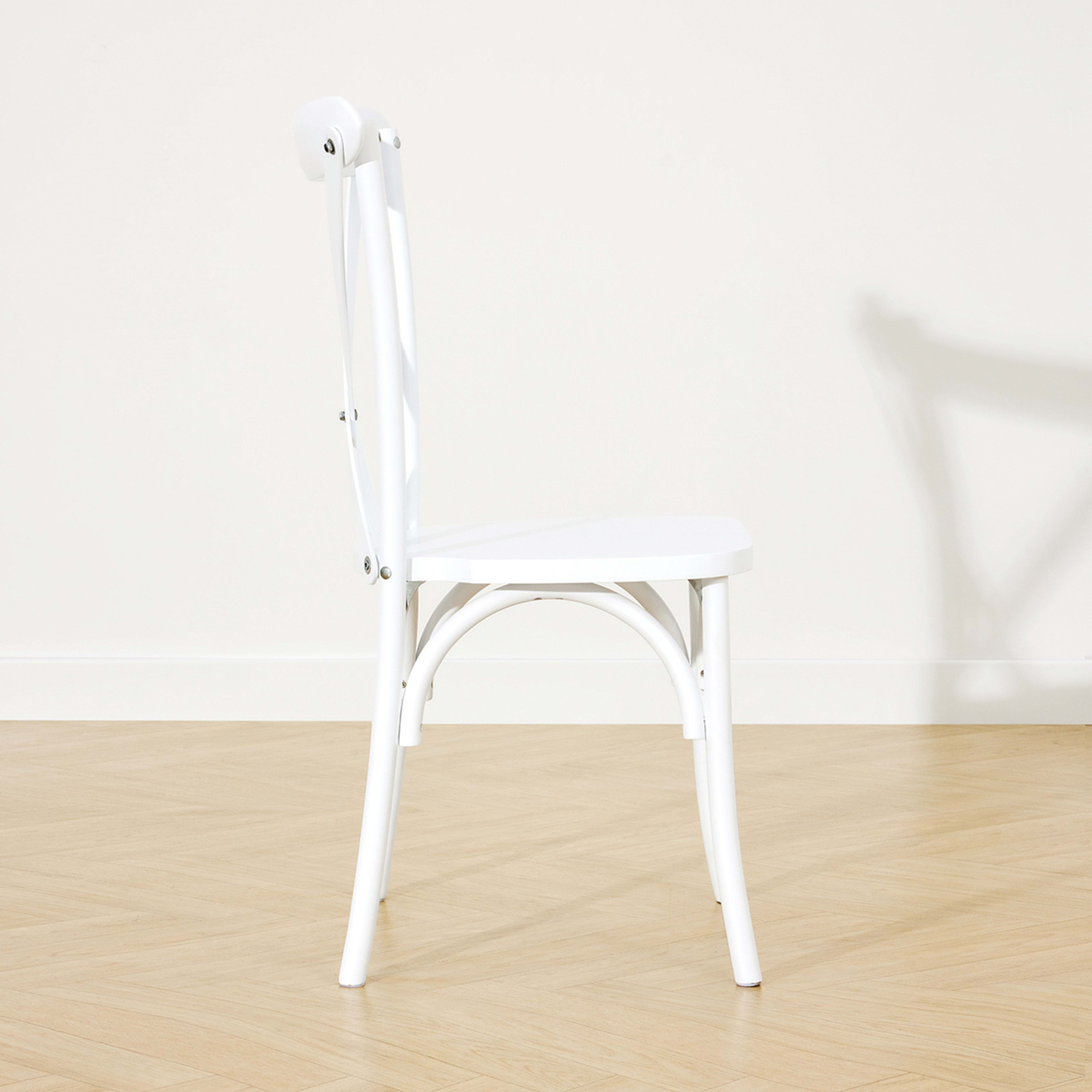 3 Set of 2 Cross Back Chairs, 3 of 10
