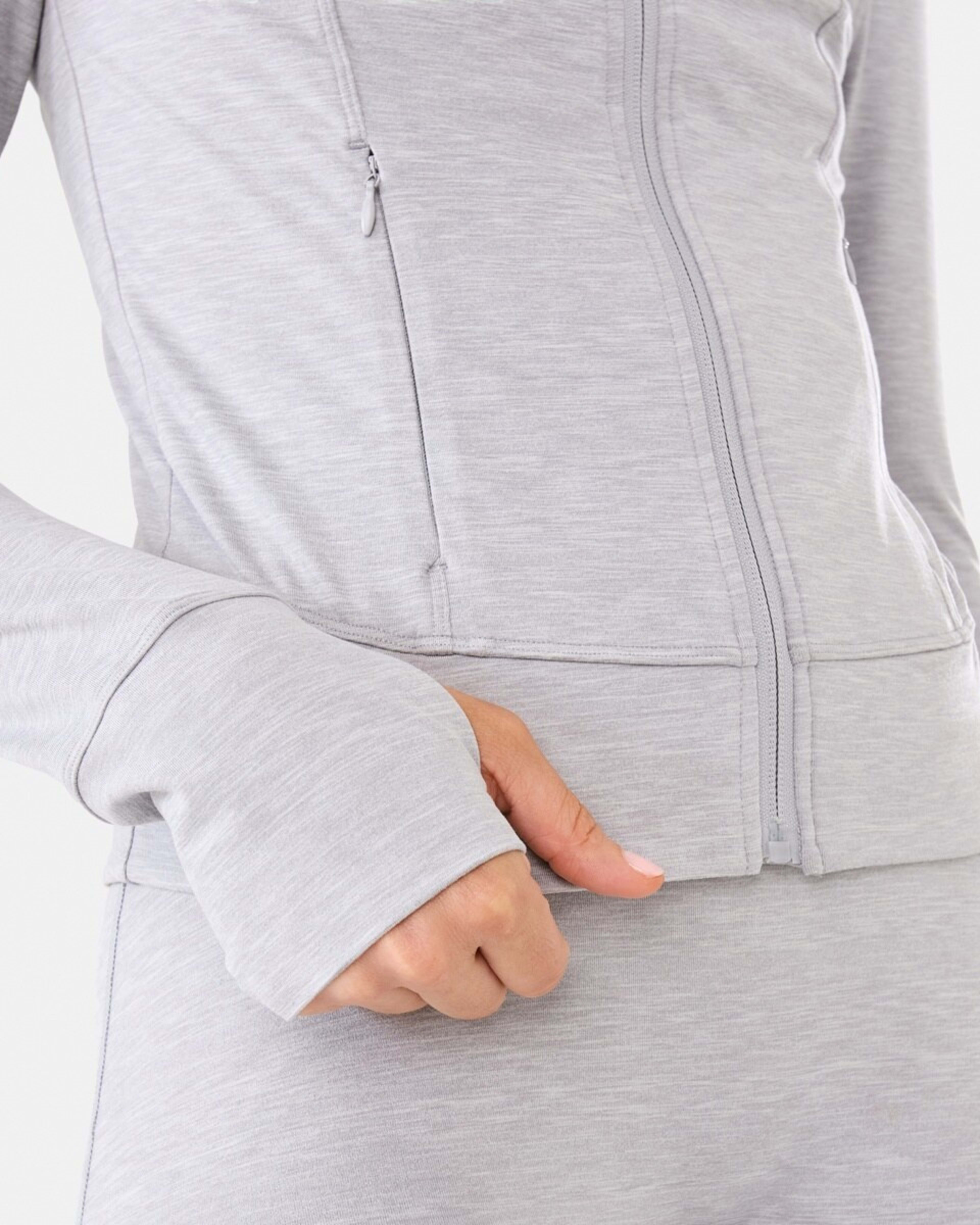 10 Active Womens Soft Touch Jacket Grey Marle, 10 of 10