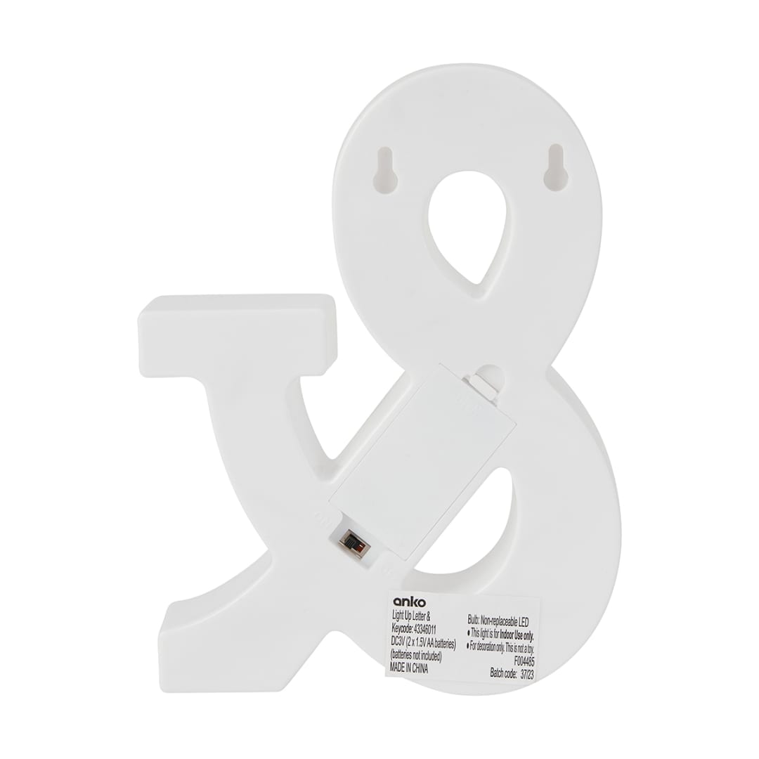 Light Up Letter & Kmart