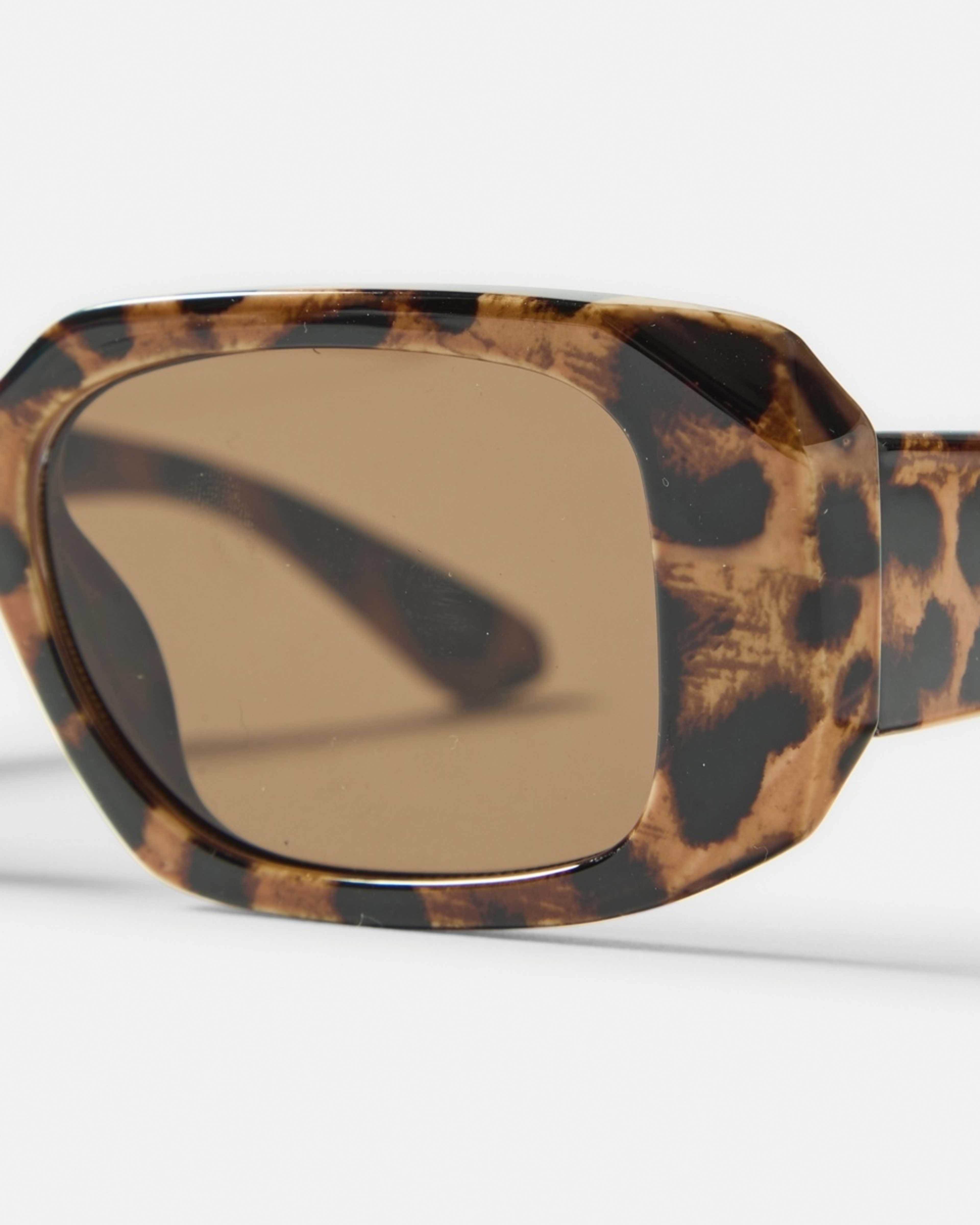 4 Rectangle Classic Sunglasses Leopard, 4 of 6