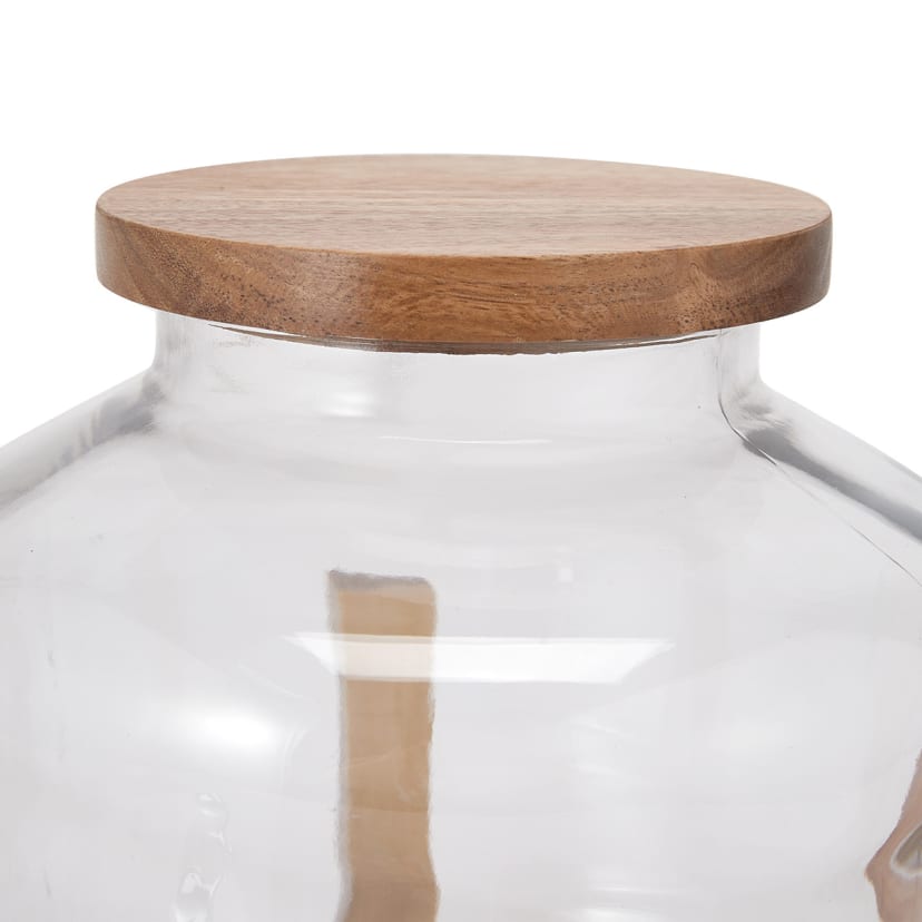 Drink Dispenser with Wood Lid and Stand Kmart