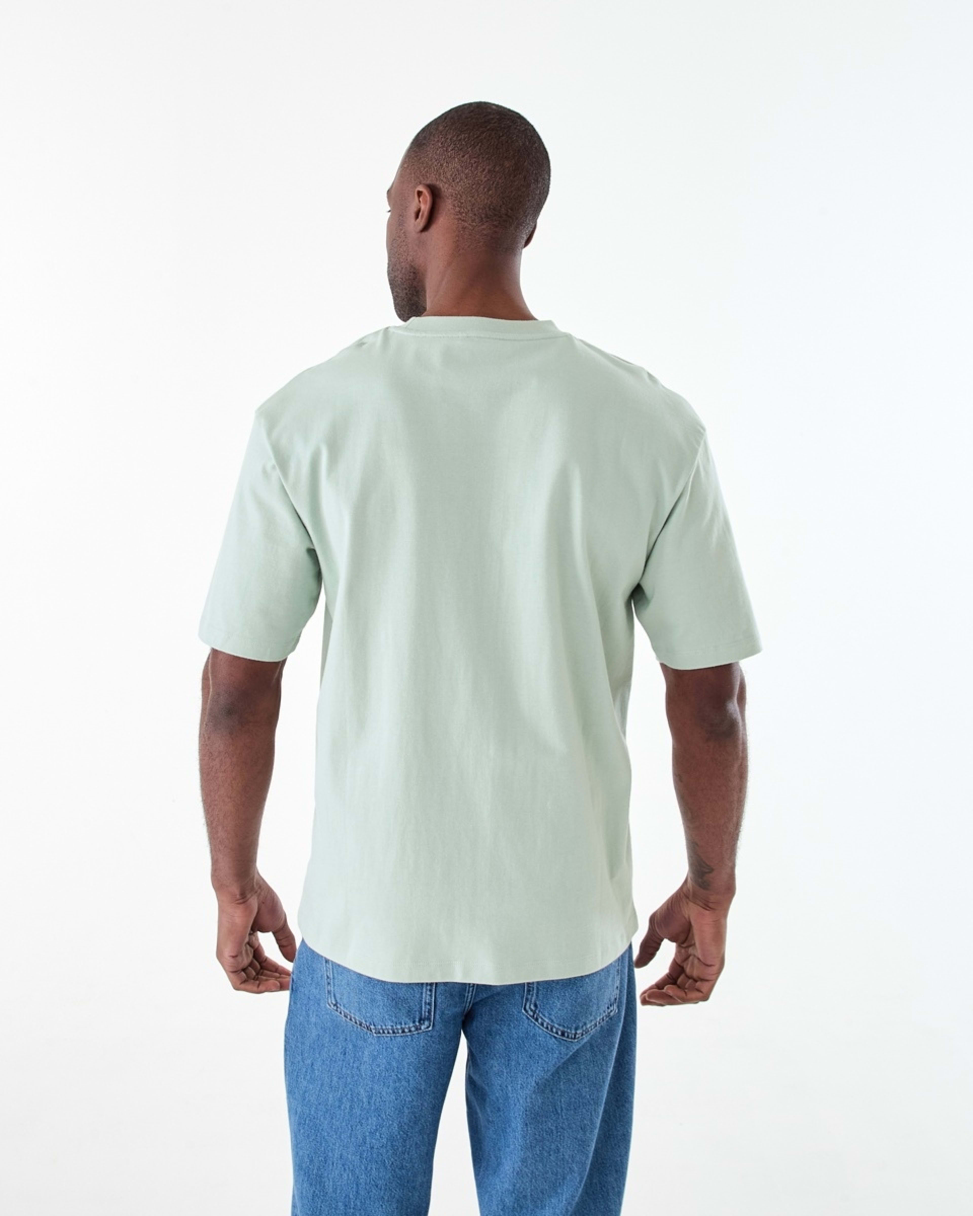 3 Oversized Heavyweight T-shirt AQUA GREY, 3 of 6