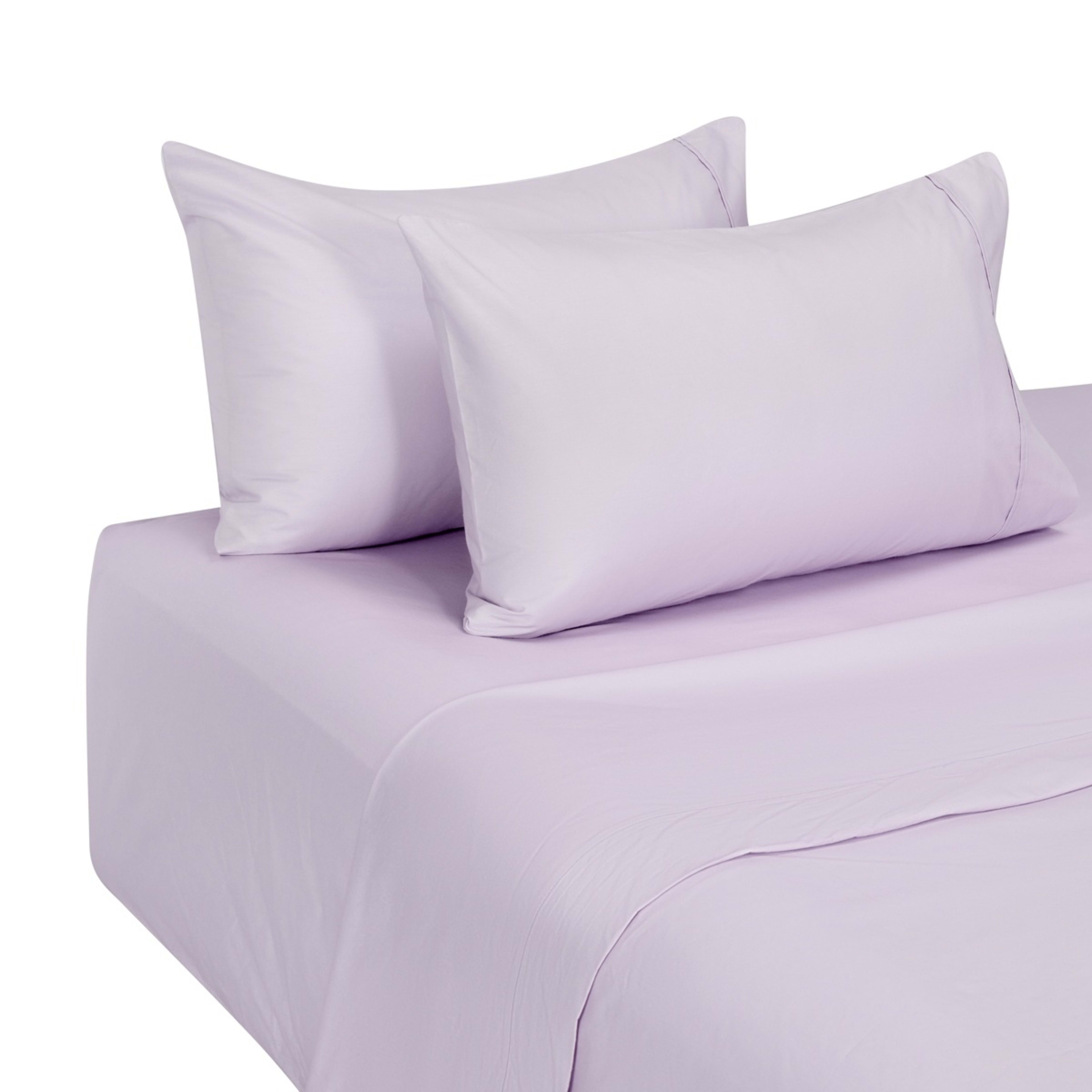 5 250 Thread Count Cotton Rich Sheet Set - King Bed, Lilac, 5 of 7