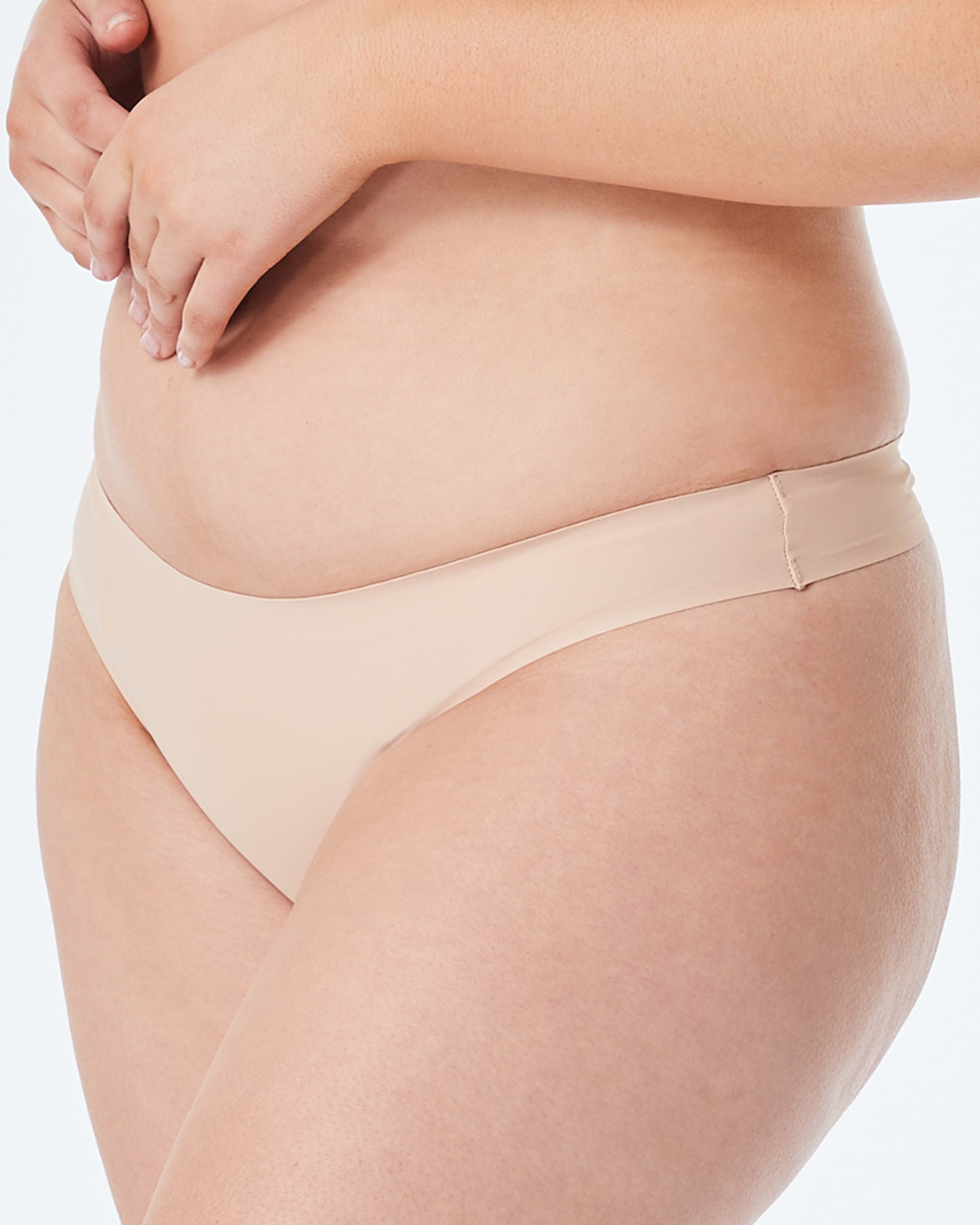 4 3 Pack Outta-Sight G-string Briefs Bge Almnd, 4 of 5