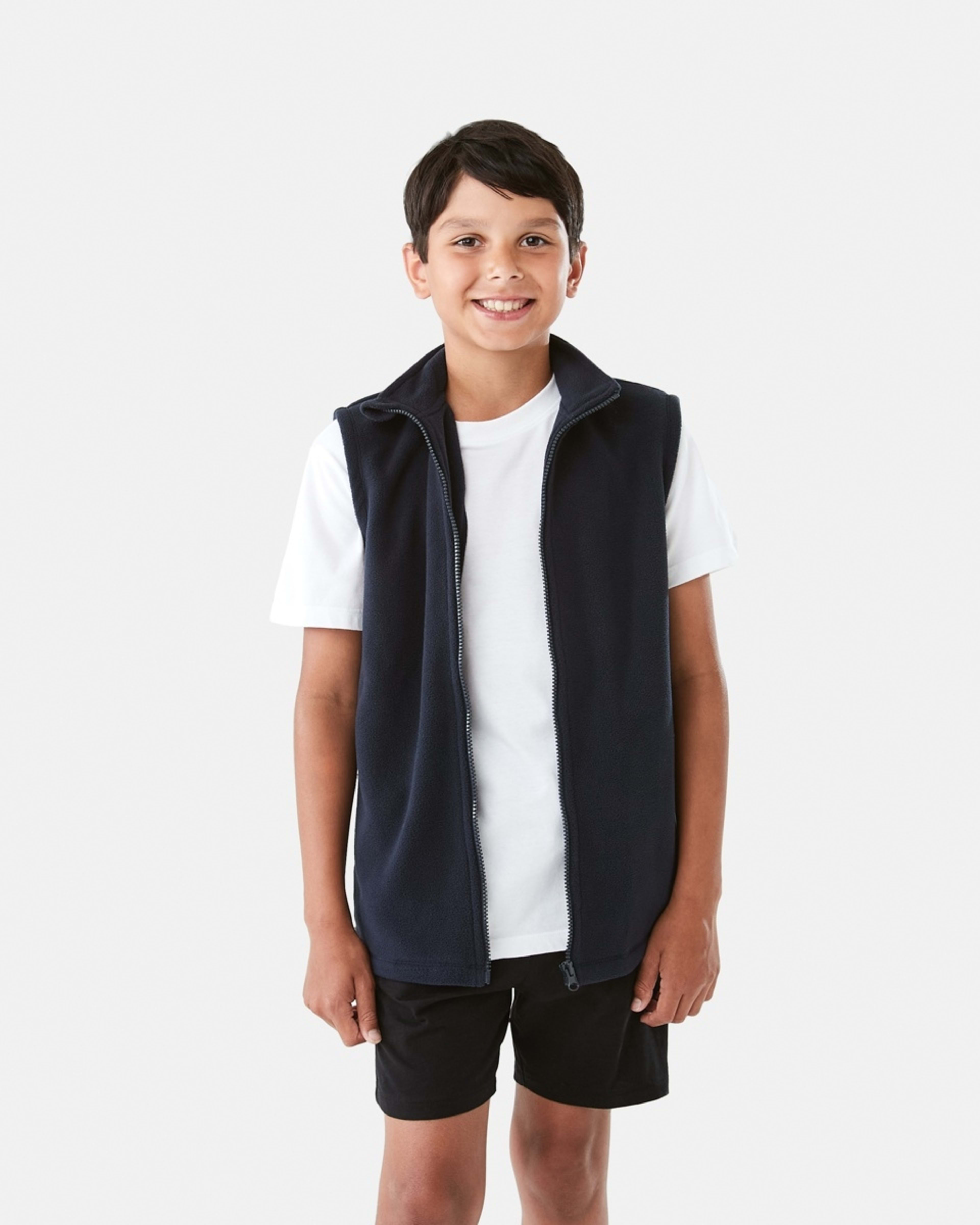 1 School Polar Fleece Vest Nvy Sphire, 1 of 10
