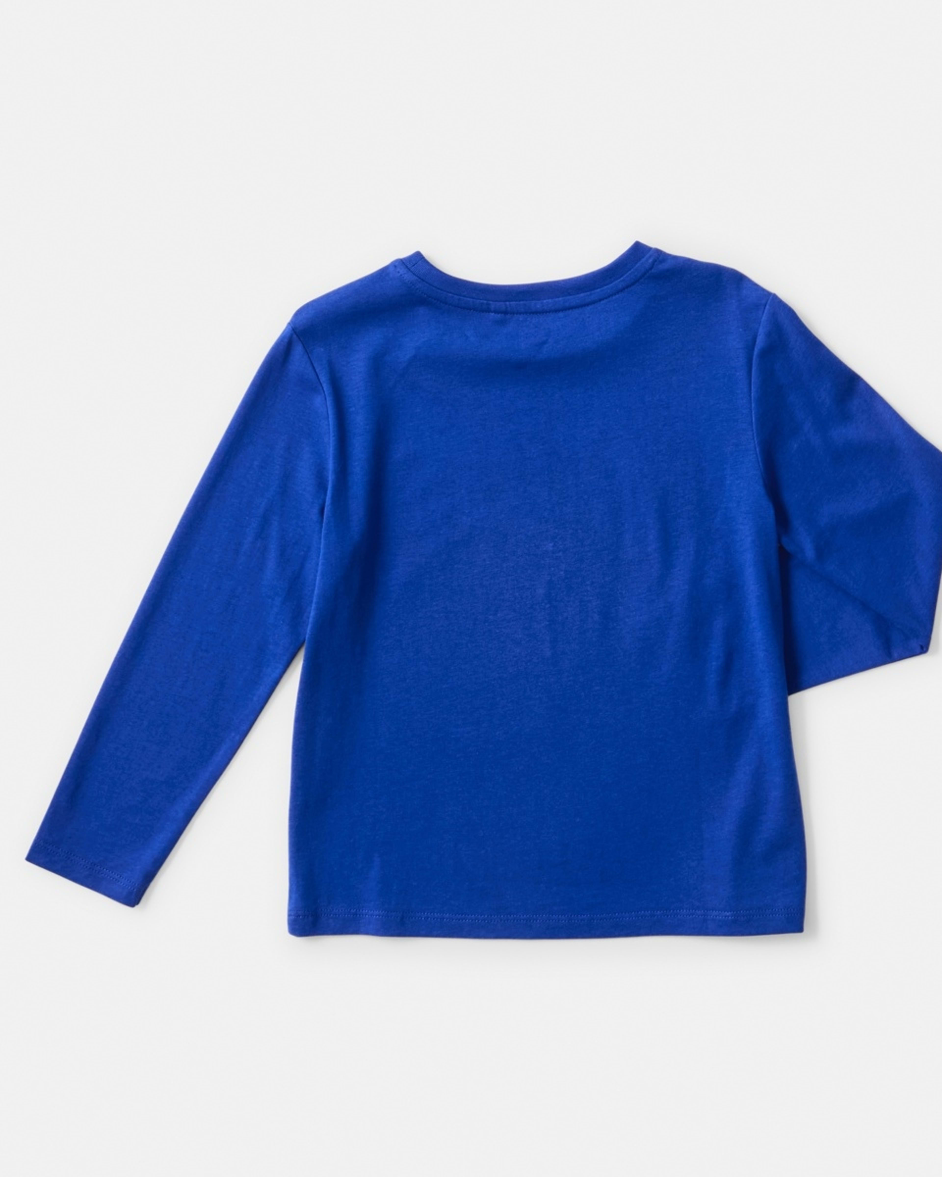 7 Long Sleeve Print T-shirt Blu Soccer, 7 of 7