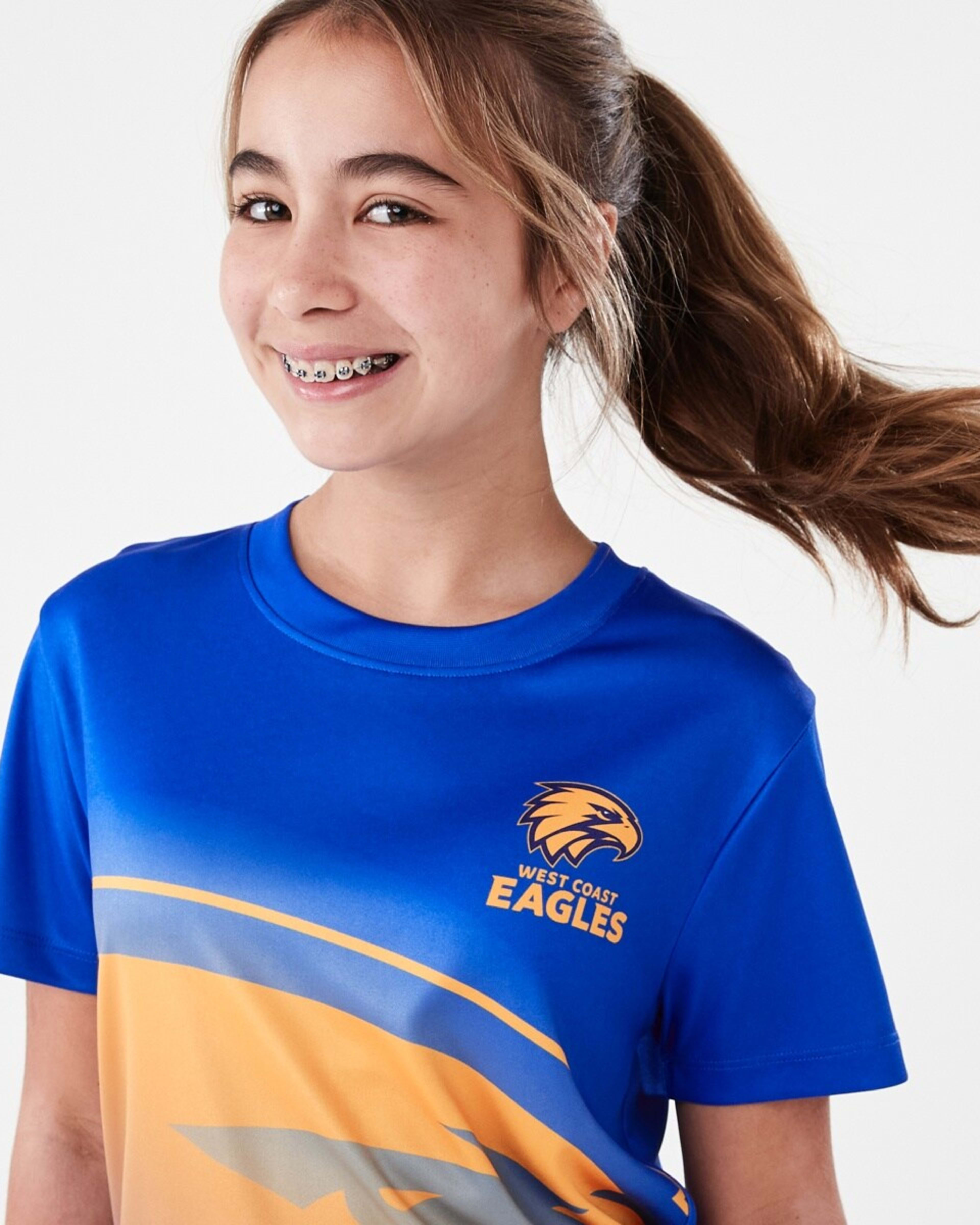 4 Official AFL Kids Training T-shirt West Coast, 4 of 9