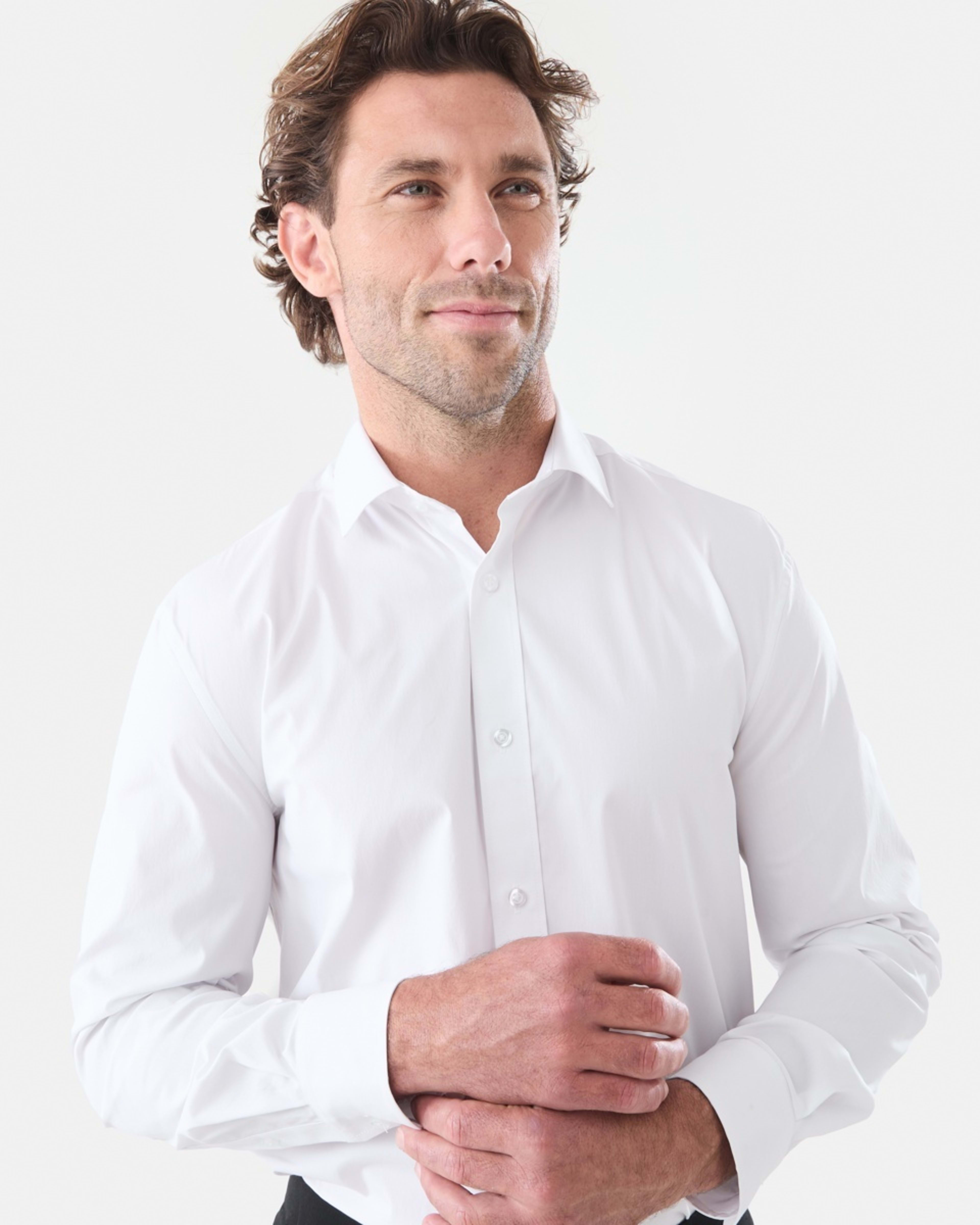 4 Workwear Long Sleeve Business Shirt White, 4 of 6