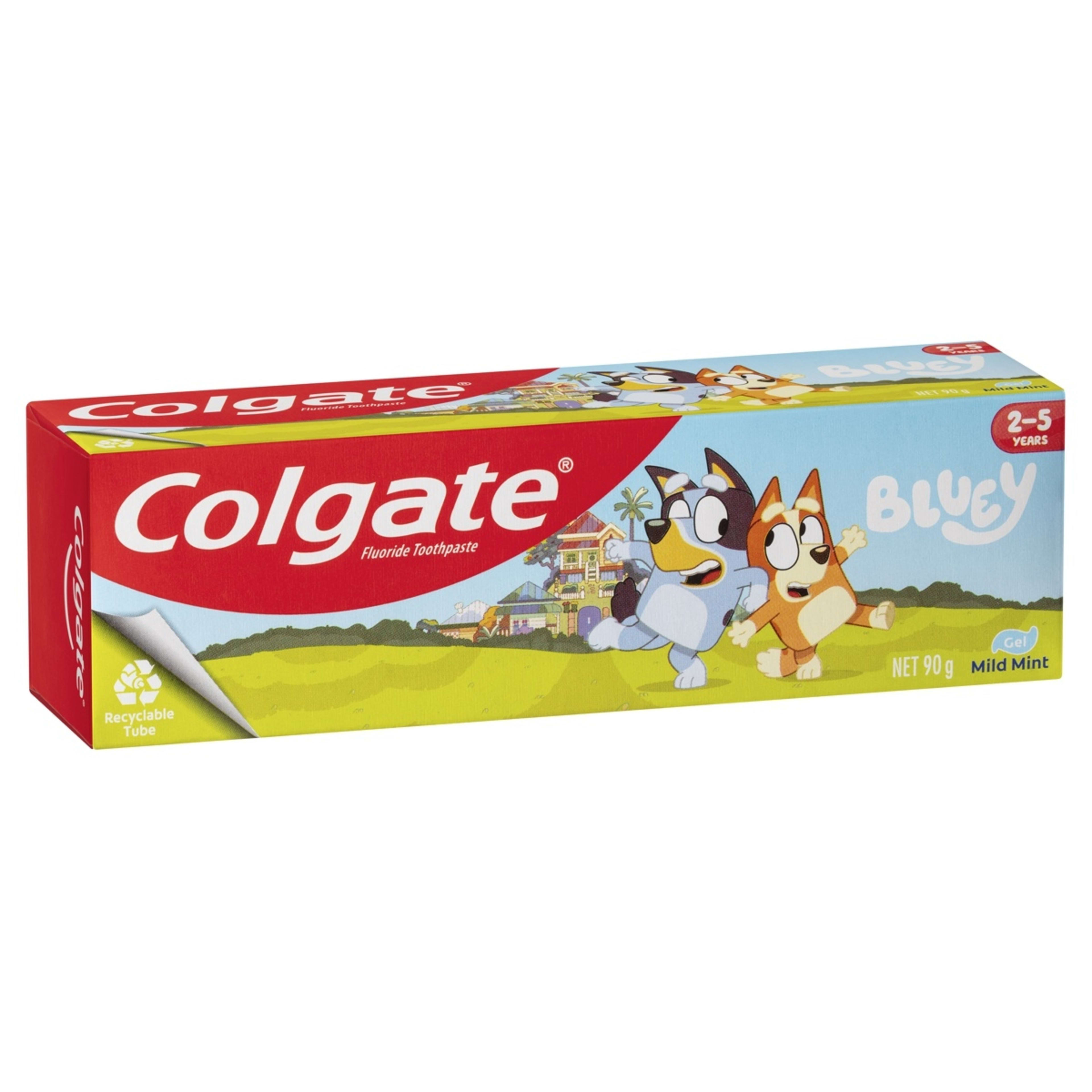 1 Colgate Junior Bluey Mild Mint Gel Toothpaste, 1 of 4