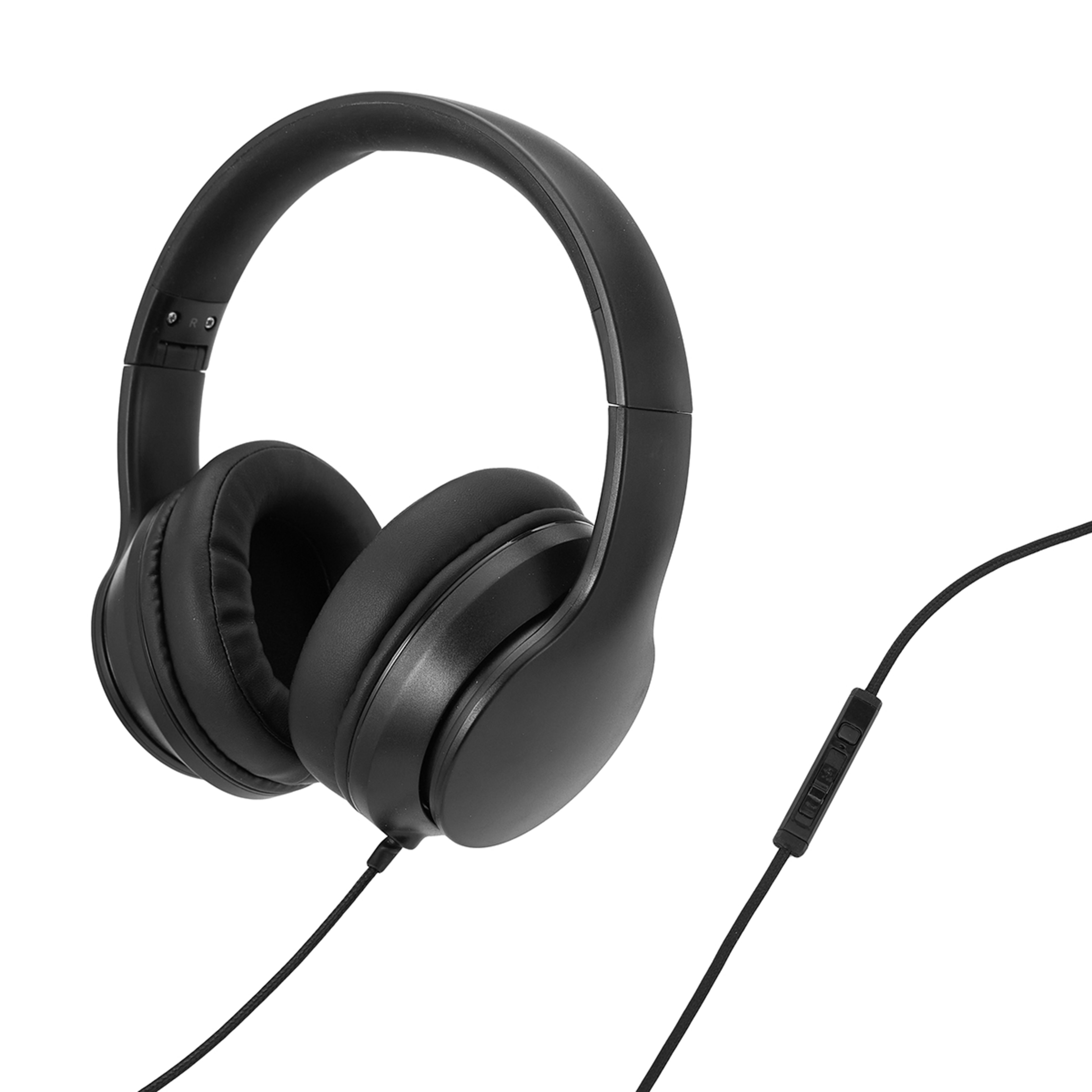 OverEar Wired Headphones Black Kmart