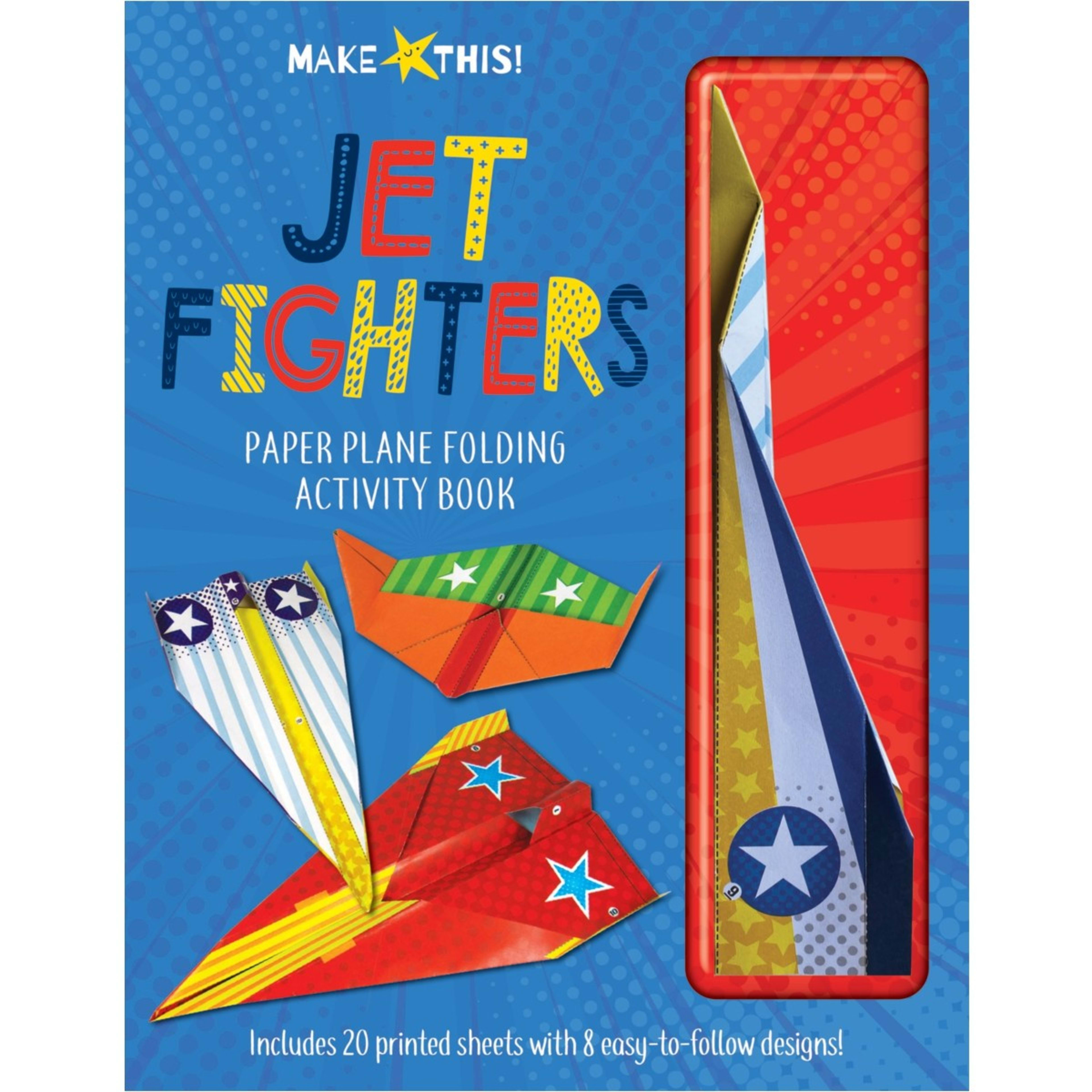 1 Make This! Jet Fighters Paper Plane Folding Activity Book, 1 of 1