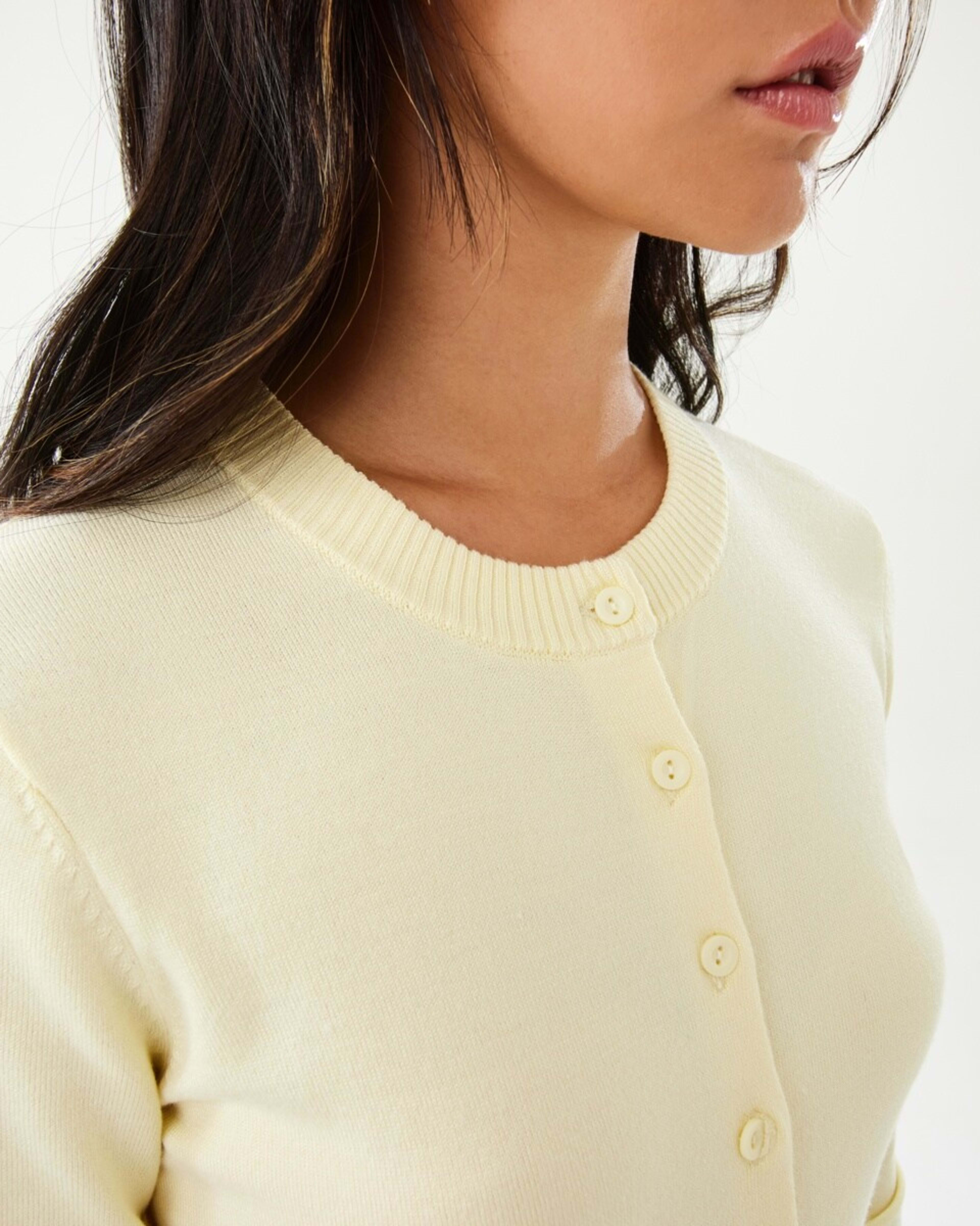 8 Fitted Cardigan Glow Yellw, 8 of 10