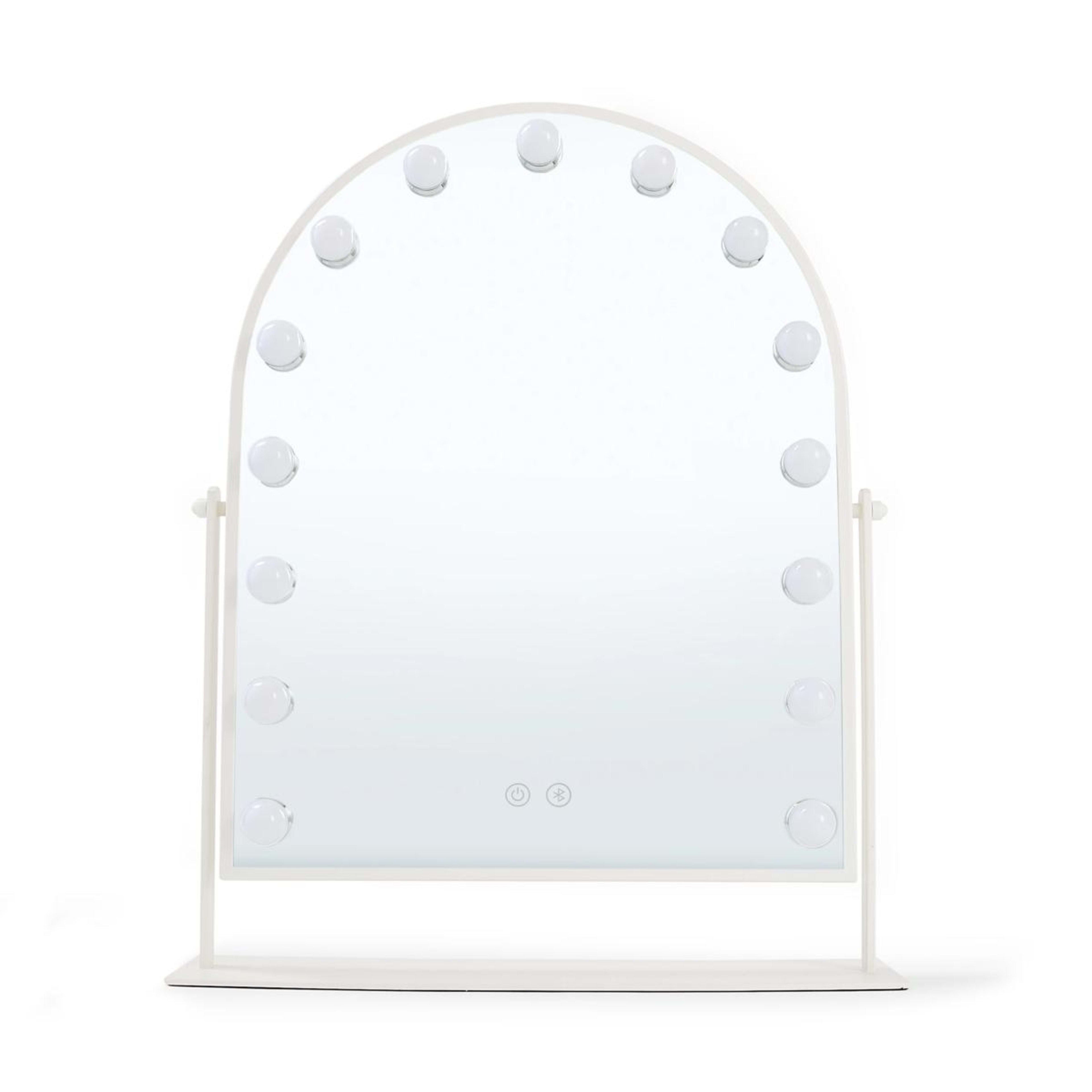 4 Bluetooth Arch LED Mirror - White, 4 of 10