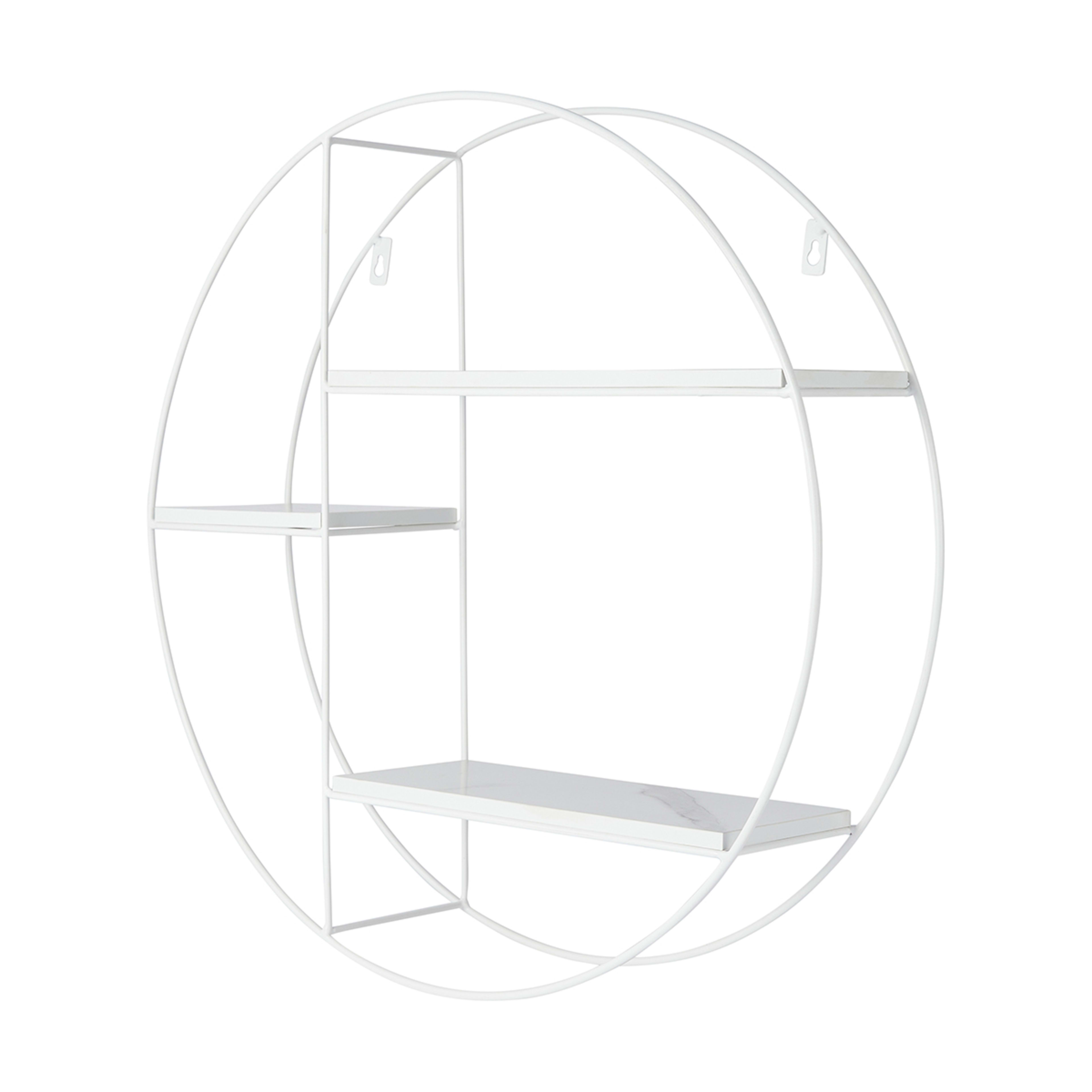 Marble Look Round Shadow Box - Kmart