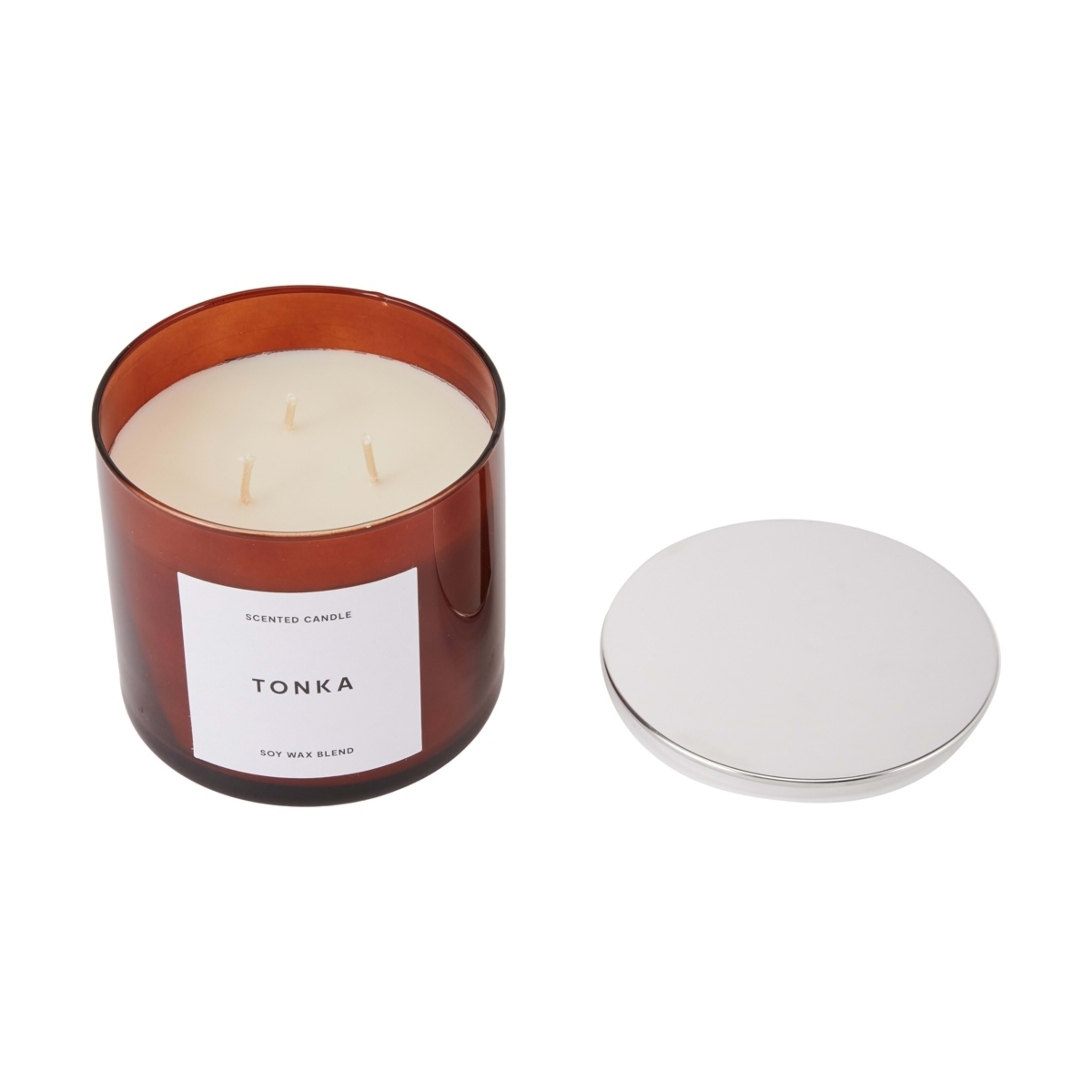 3 Tonka Inspired Glass Candle, 3 of 5