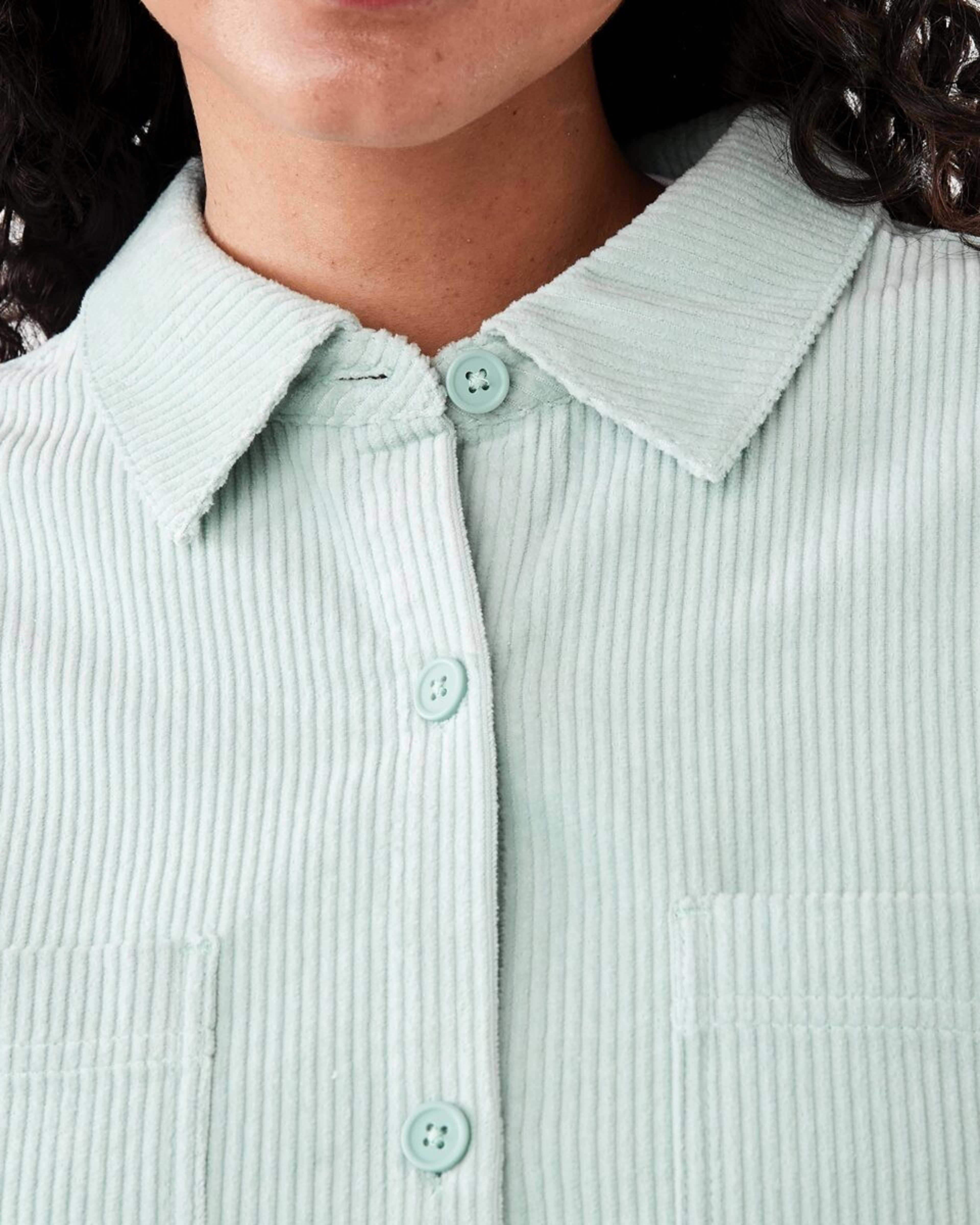 6 Long Sleeve Corduroy Shirt Seafoam, 6 of 8