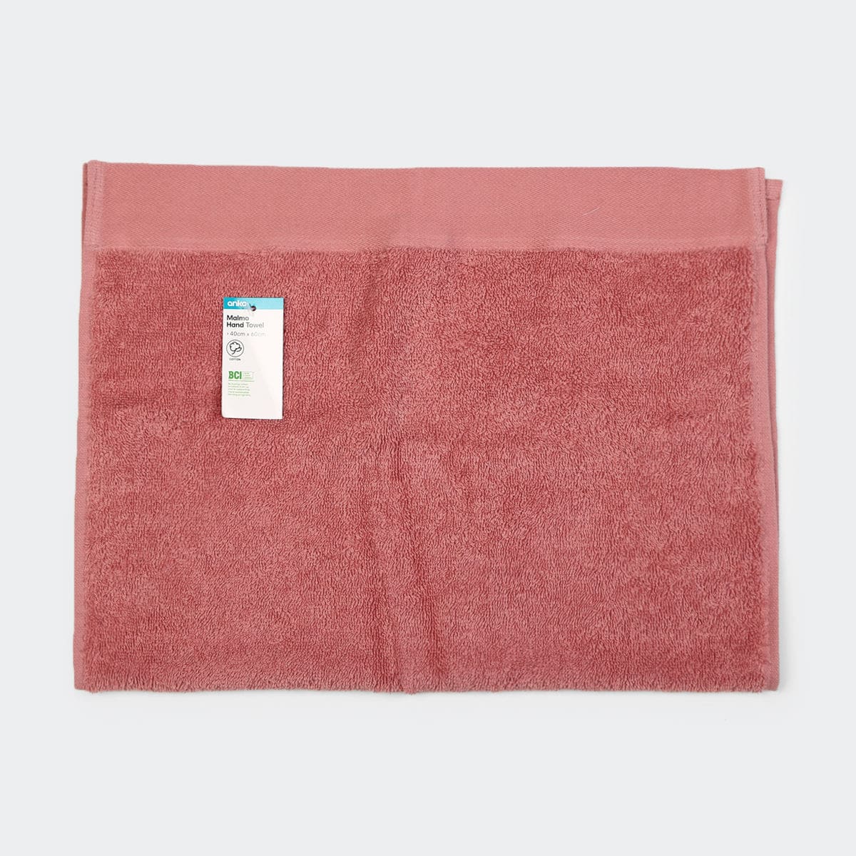 Malmo Cotton Hand Towel Blush Pink Kmart