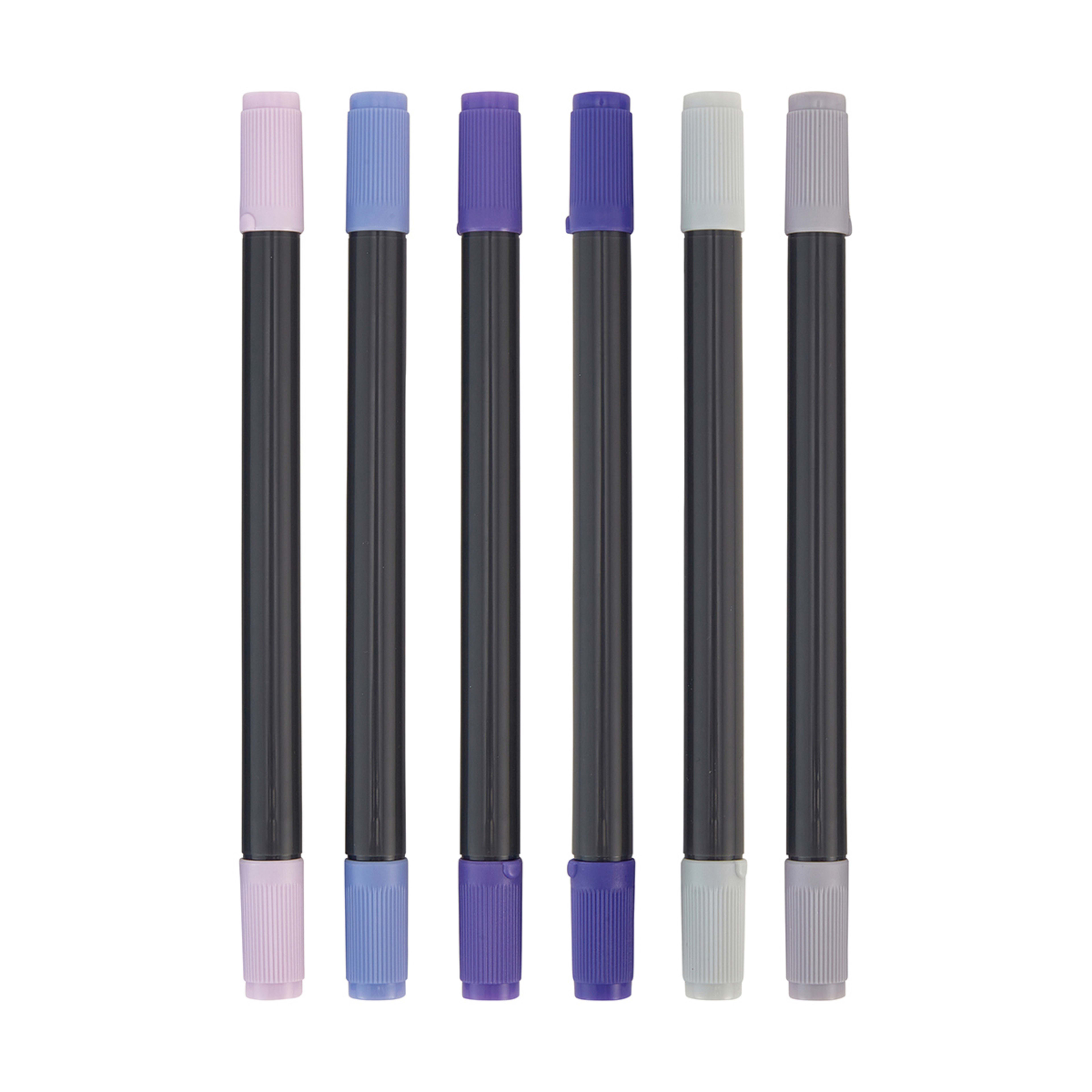 6 Pack Brush Markers Lavender Kmart