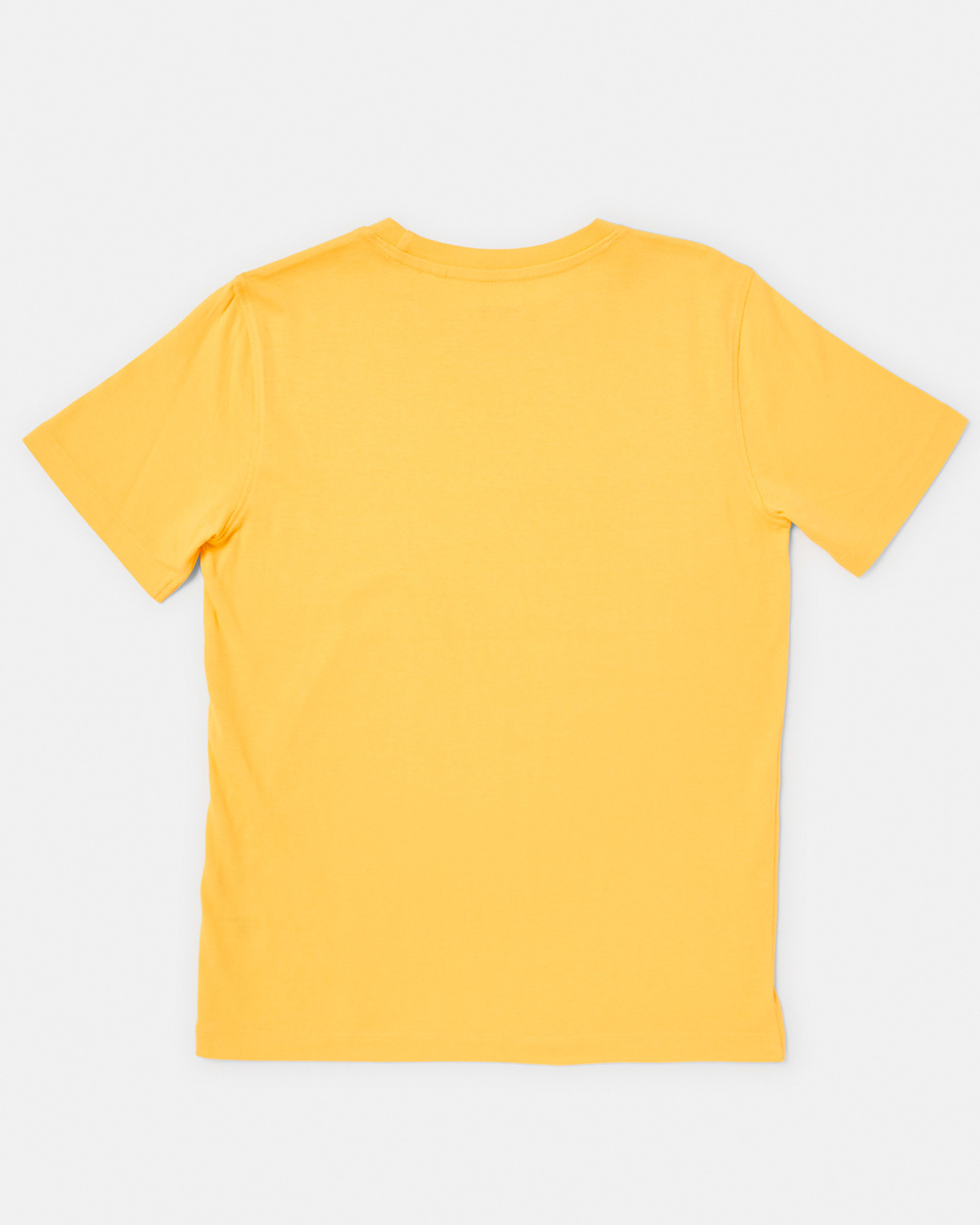 8 Short Sleeve Plain T-shirt LEMON CHROME, 8 of 8