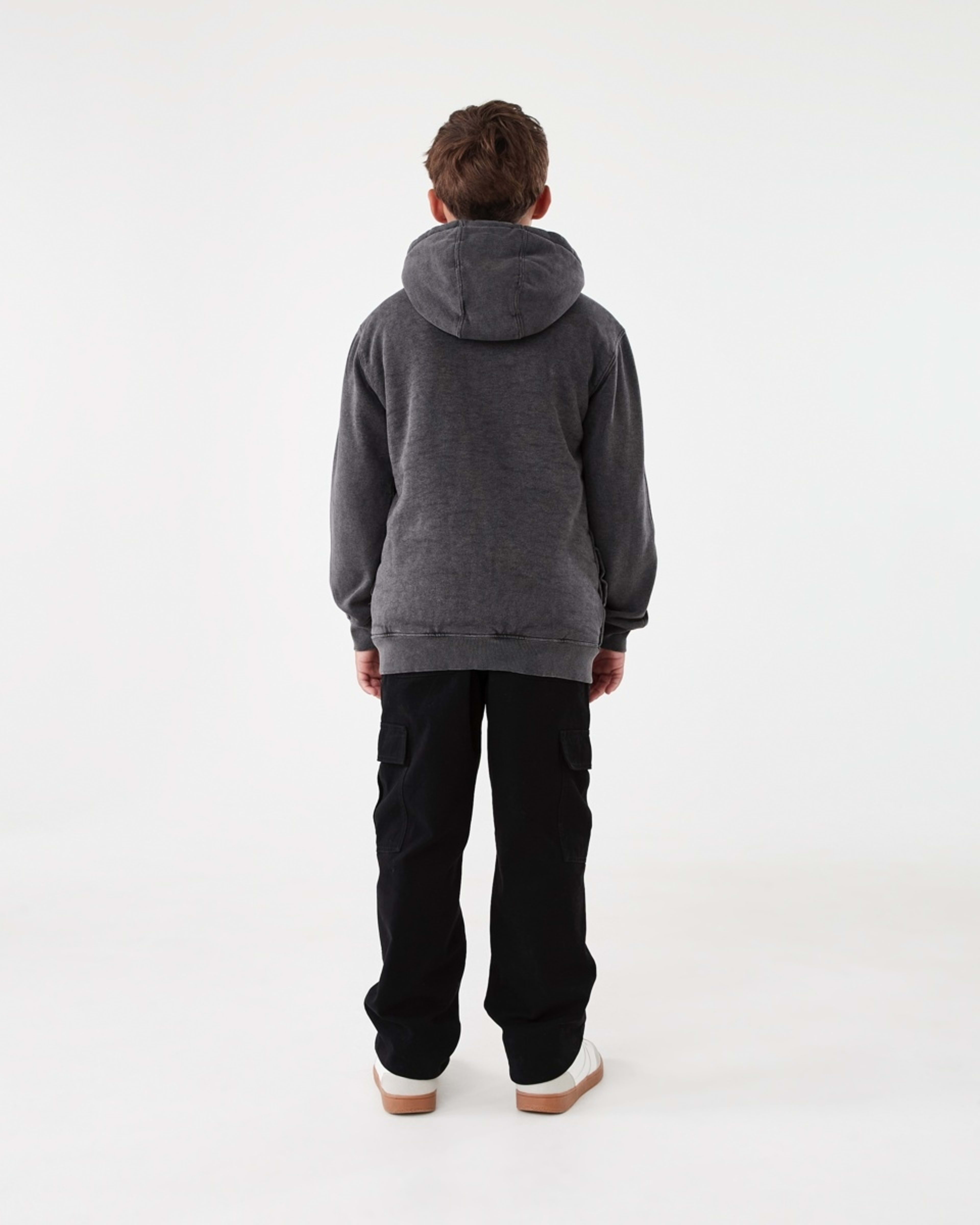 8 Sherpa Lined Zip Through Hoodie Dark Magnet, 8 of 8