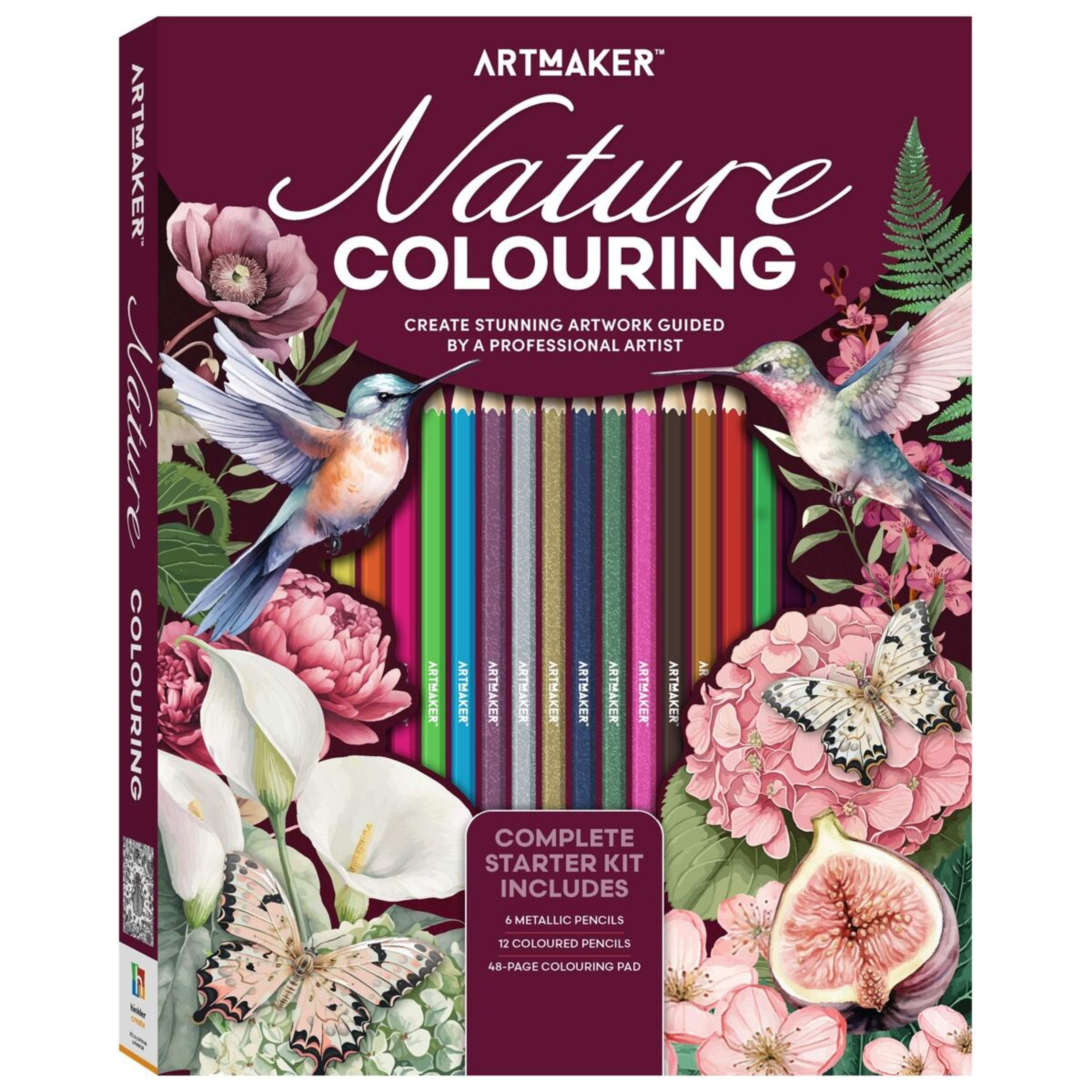 1 Art Maker Nature Colouring Complete Starter Kit - Book, 1 of 5