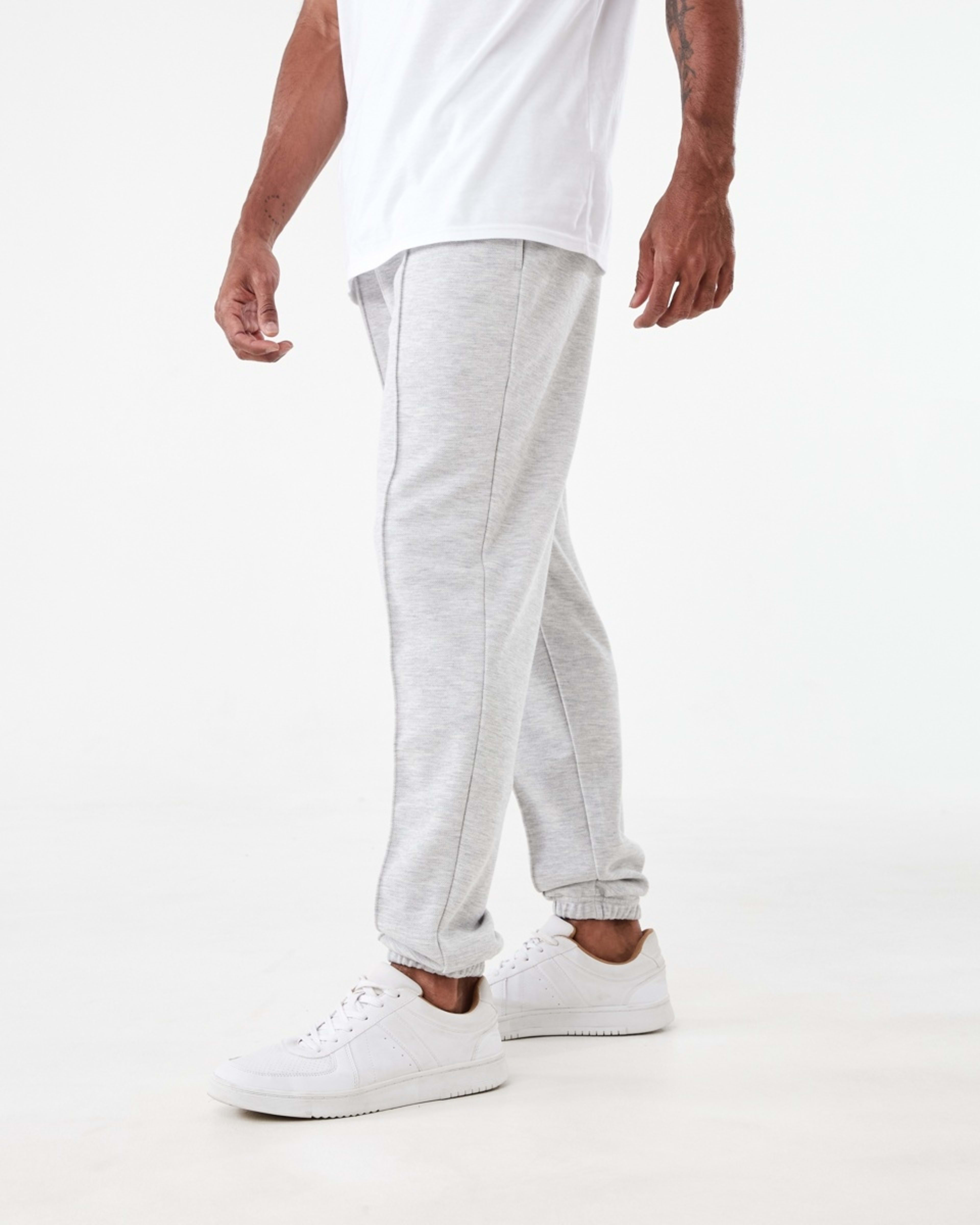 2 Pique Texture Trackpants Ice Marle, 2 of 5